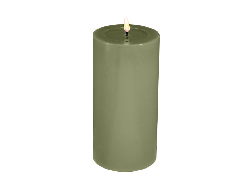 Maxwell & Williams Let's Get Lit LED Flameless Candle Pine Green 10 x 20cm