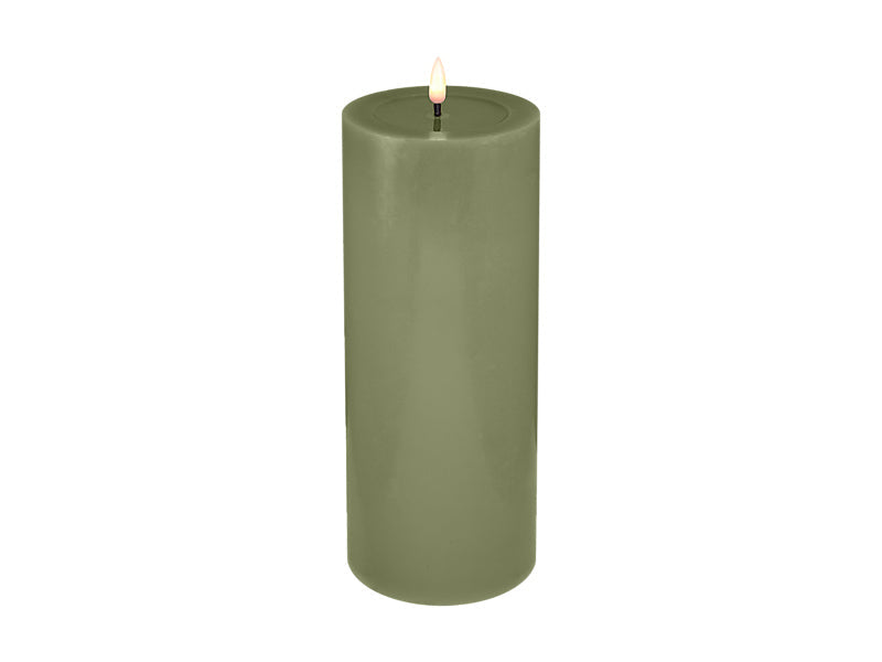 Maxwell & Williams Let's Get Lit LED Flameless Candle Pine Green 10 x 25cm