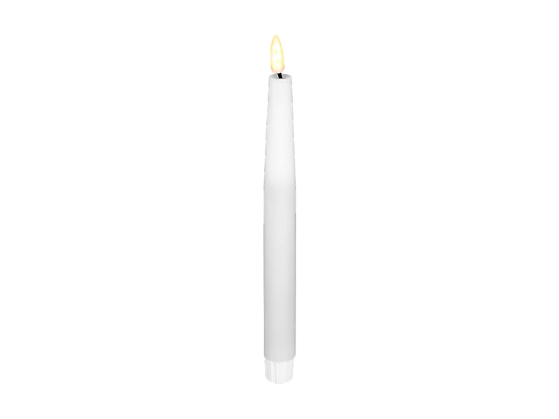 Maxwell & Williams Let's Get Lit LED Flameless Taper Wax Candle 24cm Natural Red 2 Piece