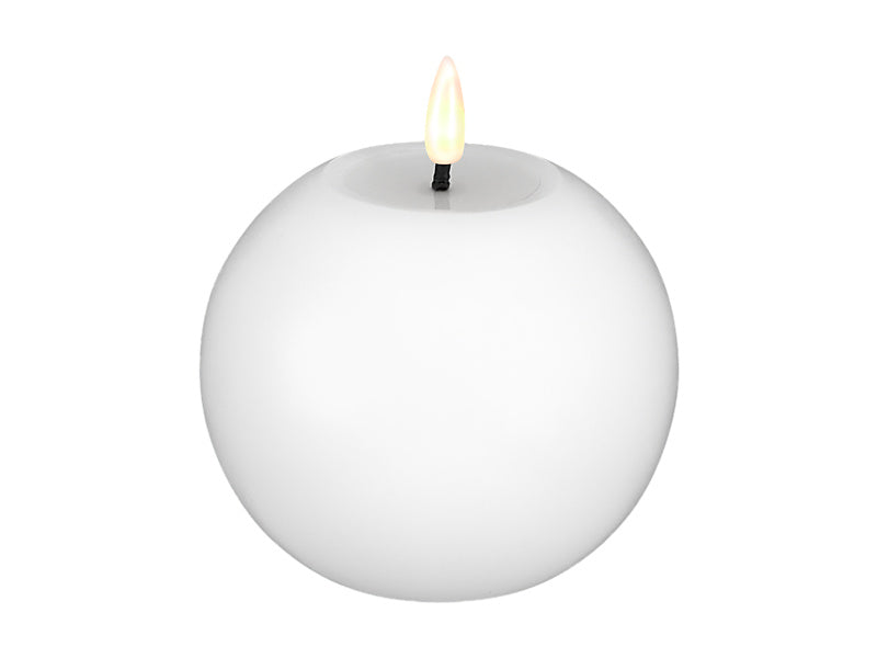 Maxwell & Williams Let's Get Lit LED Flameless Round Candle Natural White 10cm