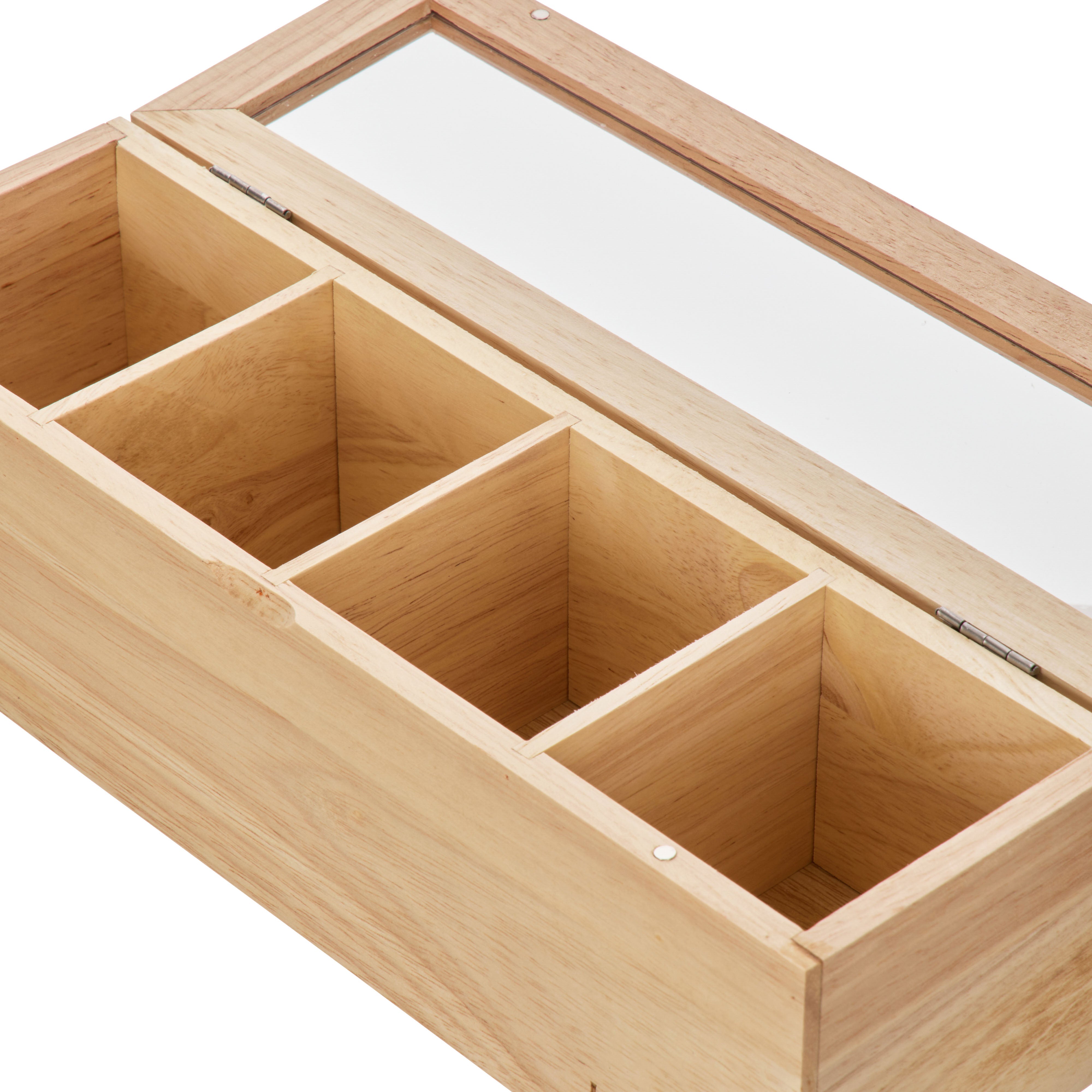 Leaf & Bean Wooden Tea Box Long Natural