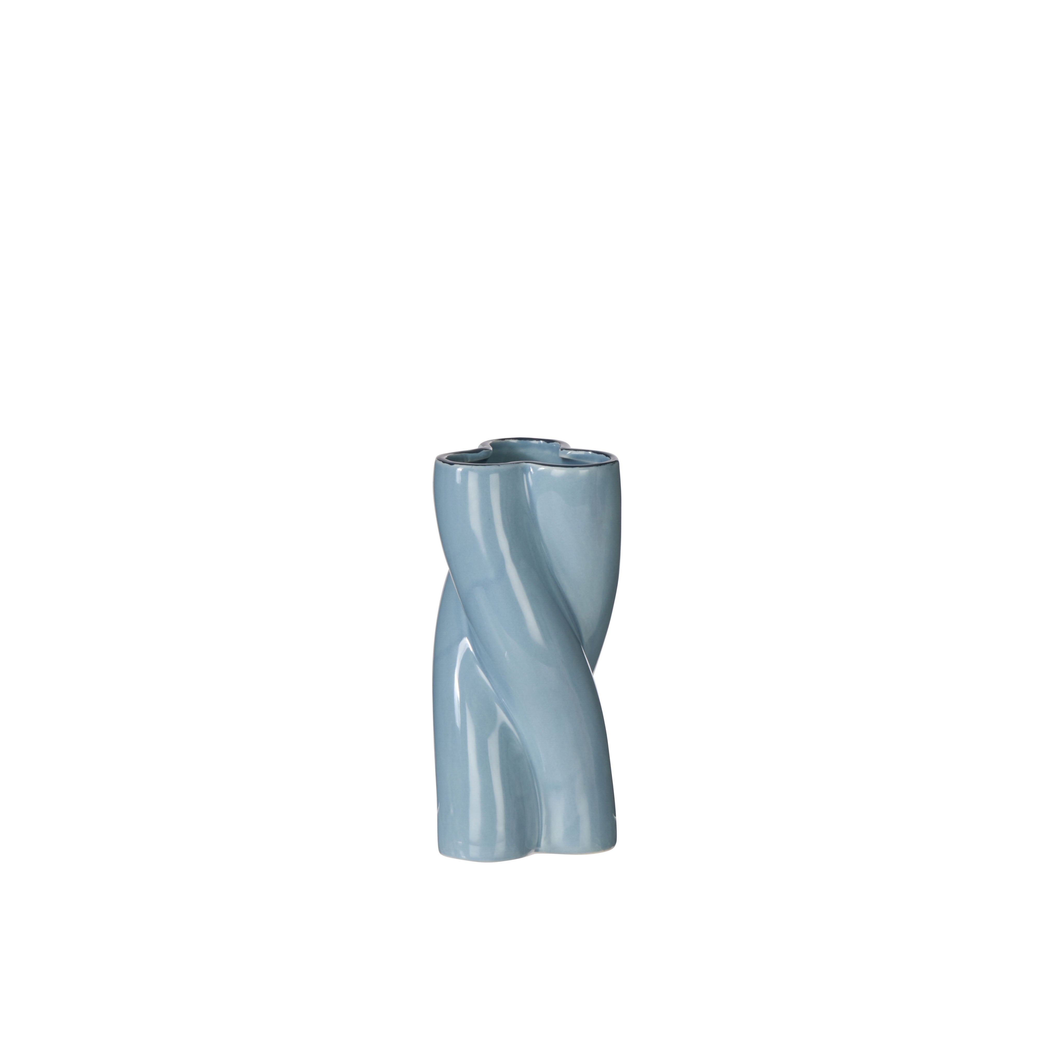 Emporium Rory Twist Vase Blue