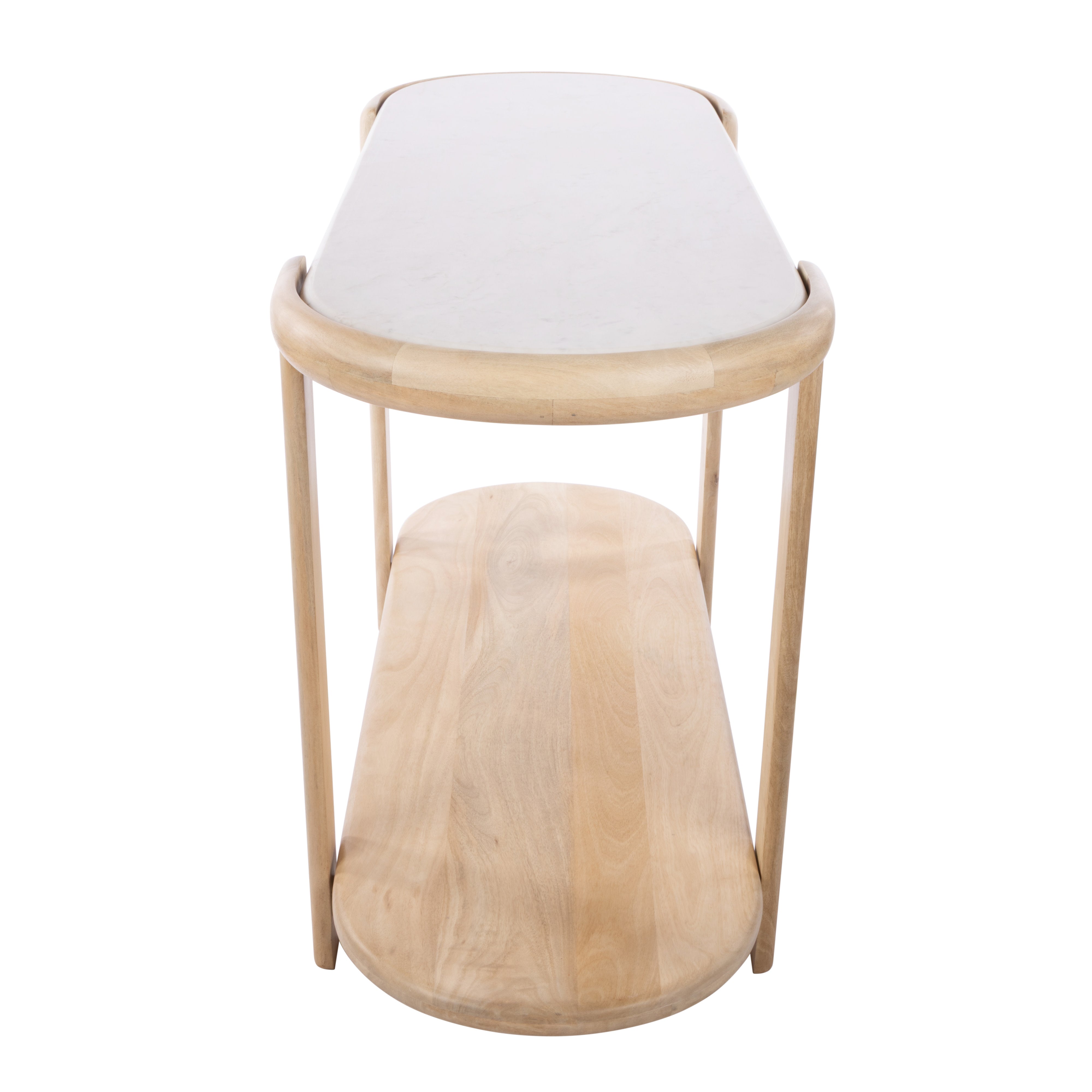 Grand Designs Ashton Console White & Bleached Wood