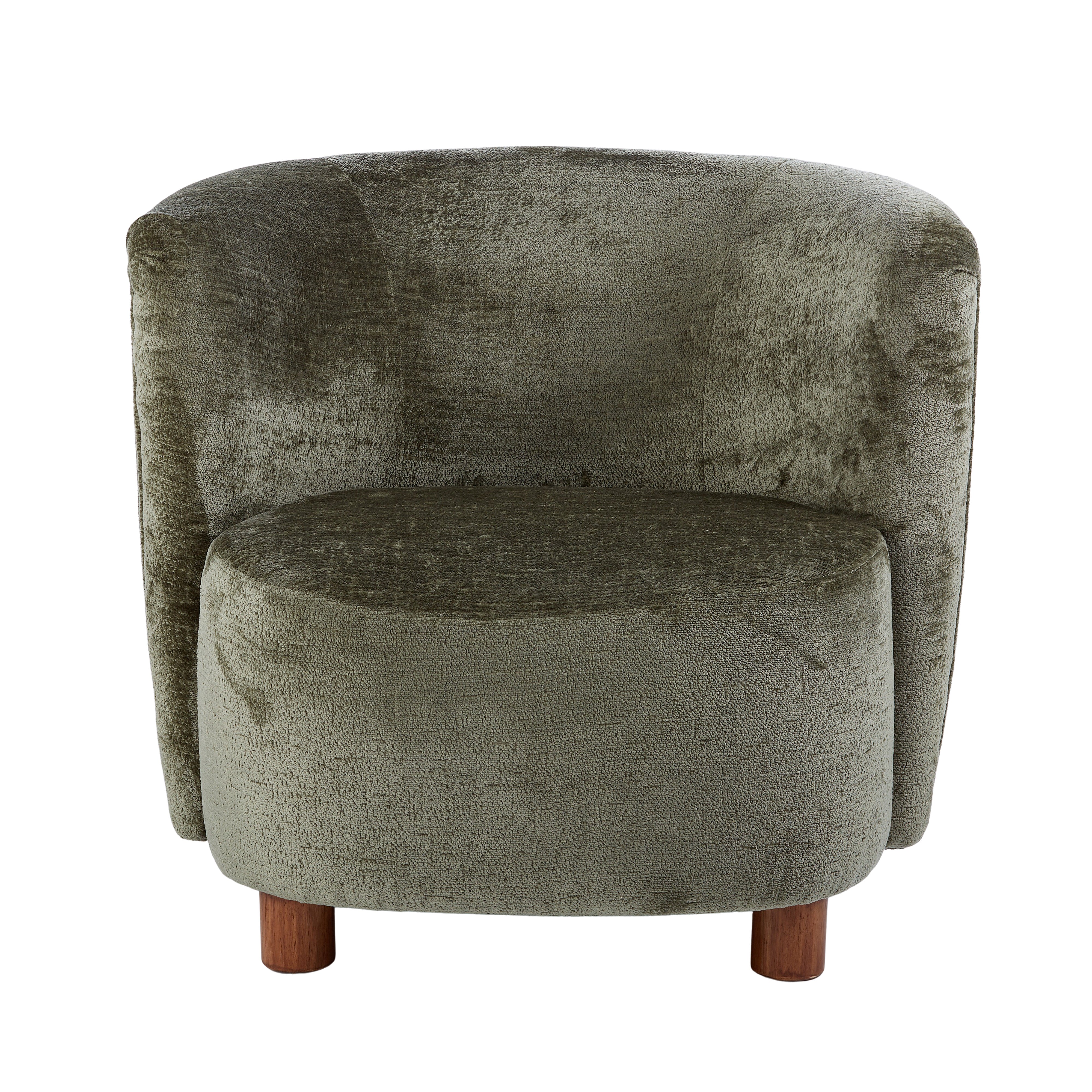 Amalfi Chenille Armchair Green
