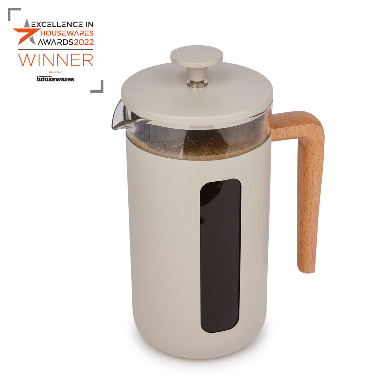 La Cafetière Pisa Stainless Steel Cafetière 8 Cup / 1L (Latte)