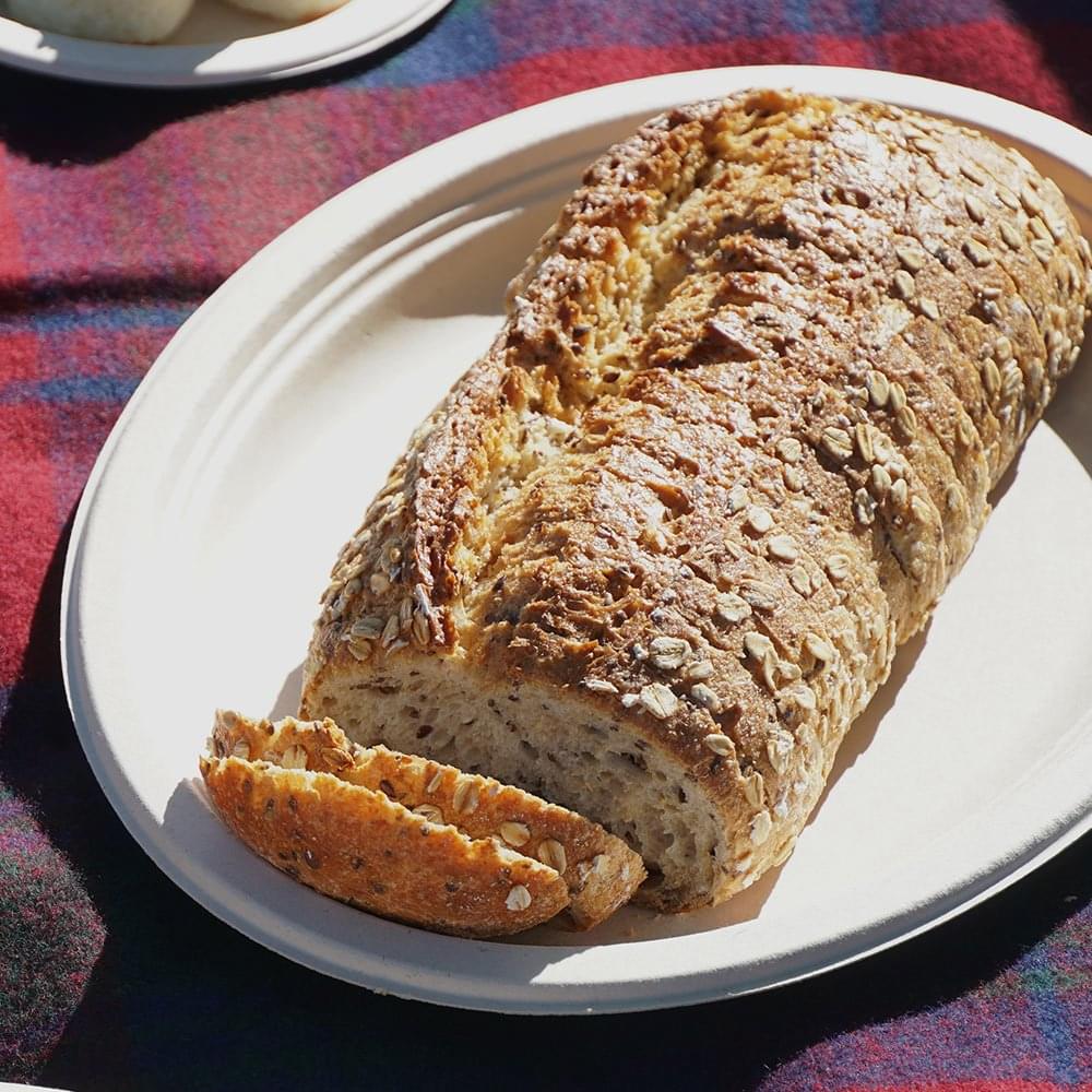 Biodegradable Sugarcane Plate 32cm - 10pcs