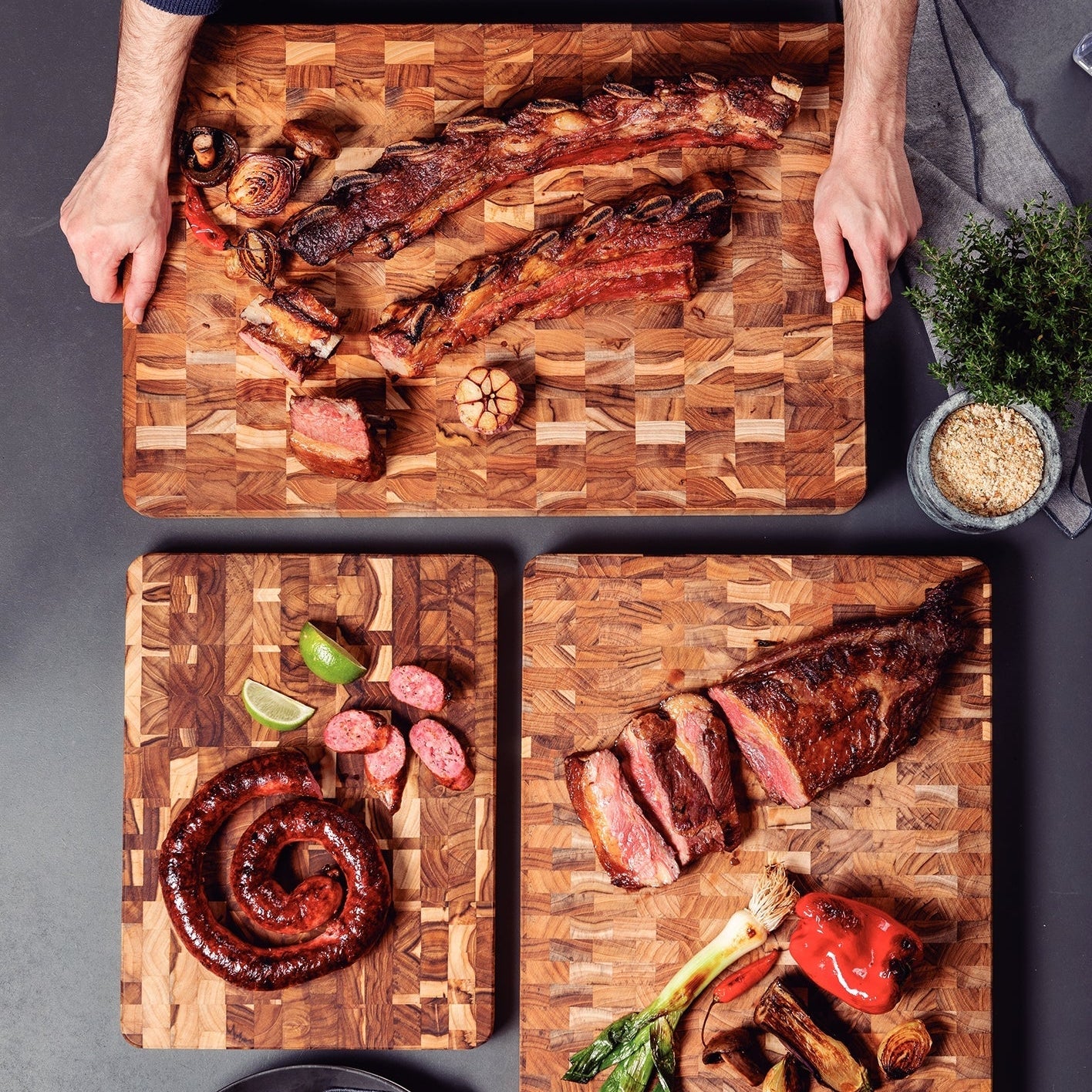 Tramontina End Grain Butcher Block 60cm x 40cm x 4.5cm