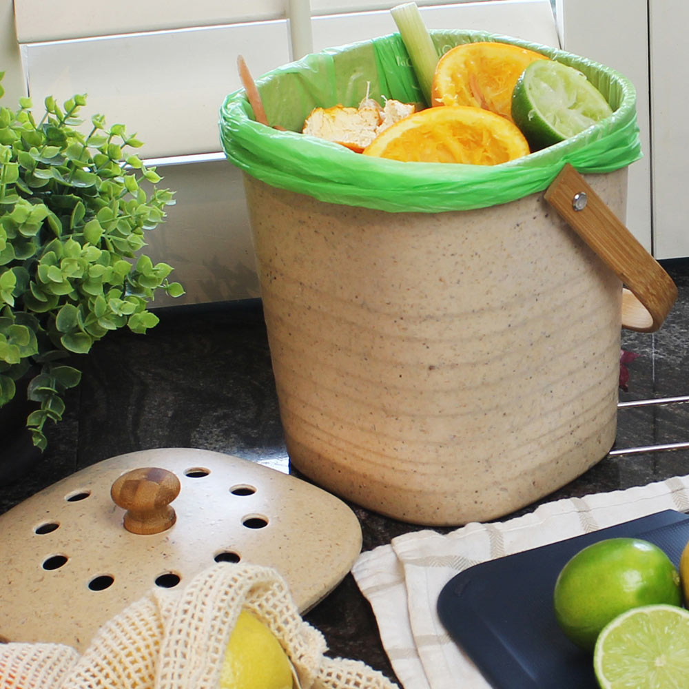 Eco Basics Kitchen Compost Waste Bin 6L