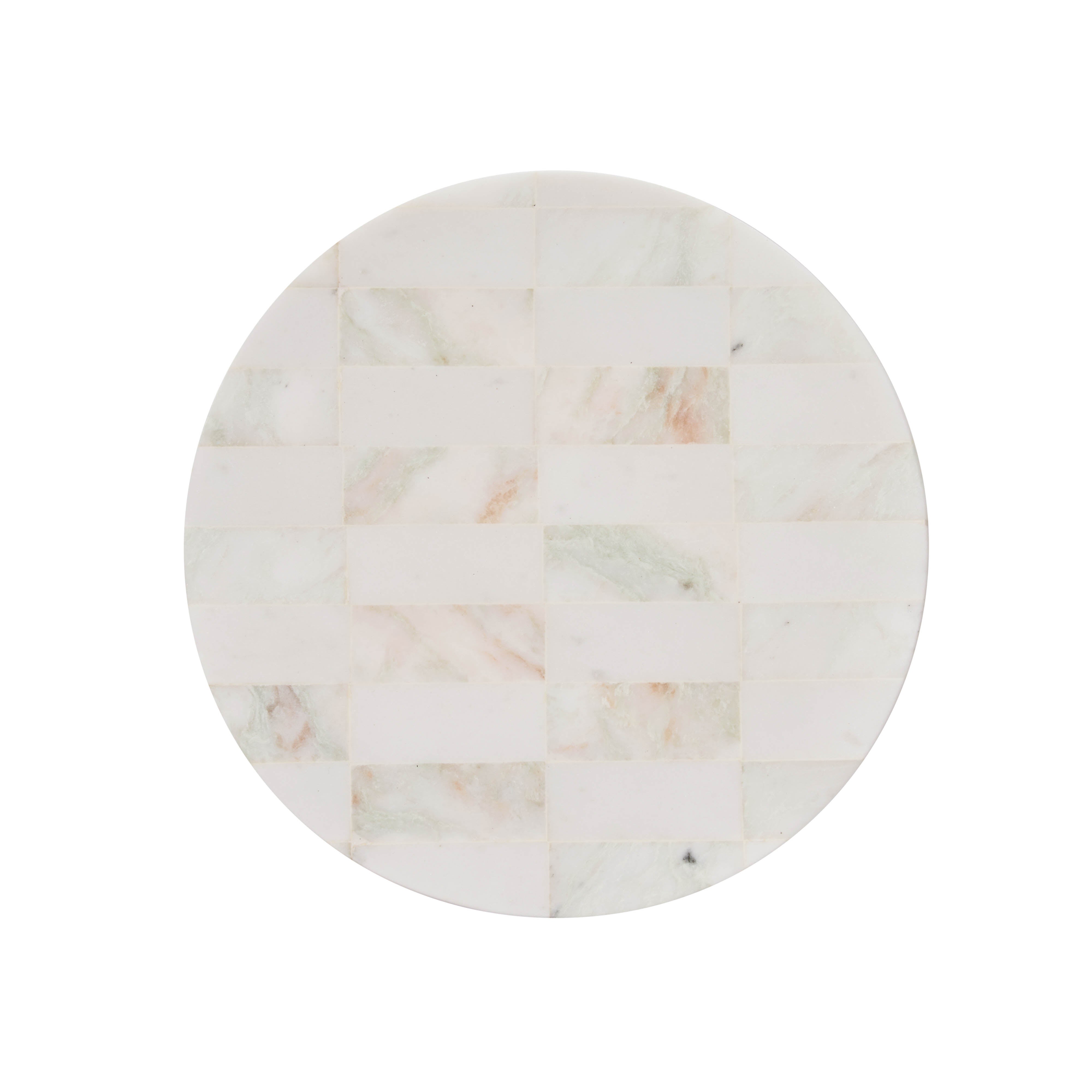 Amalfi Sachi Check Tray White & Green