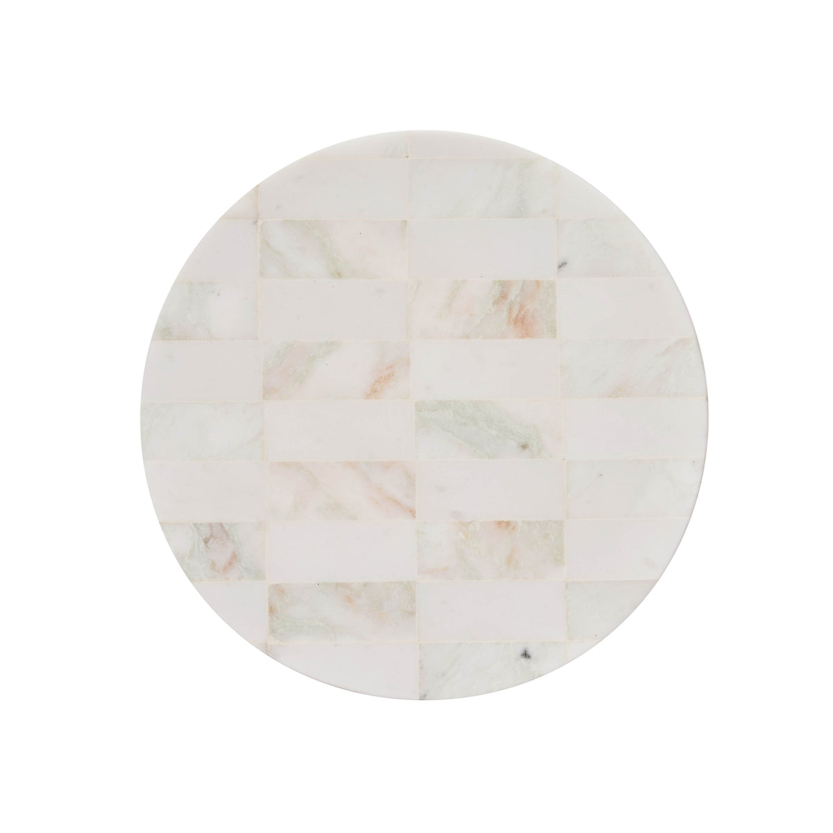 Amalfi Sachi Check Tray White & Green