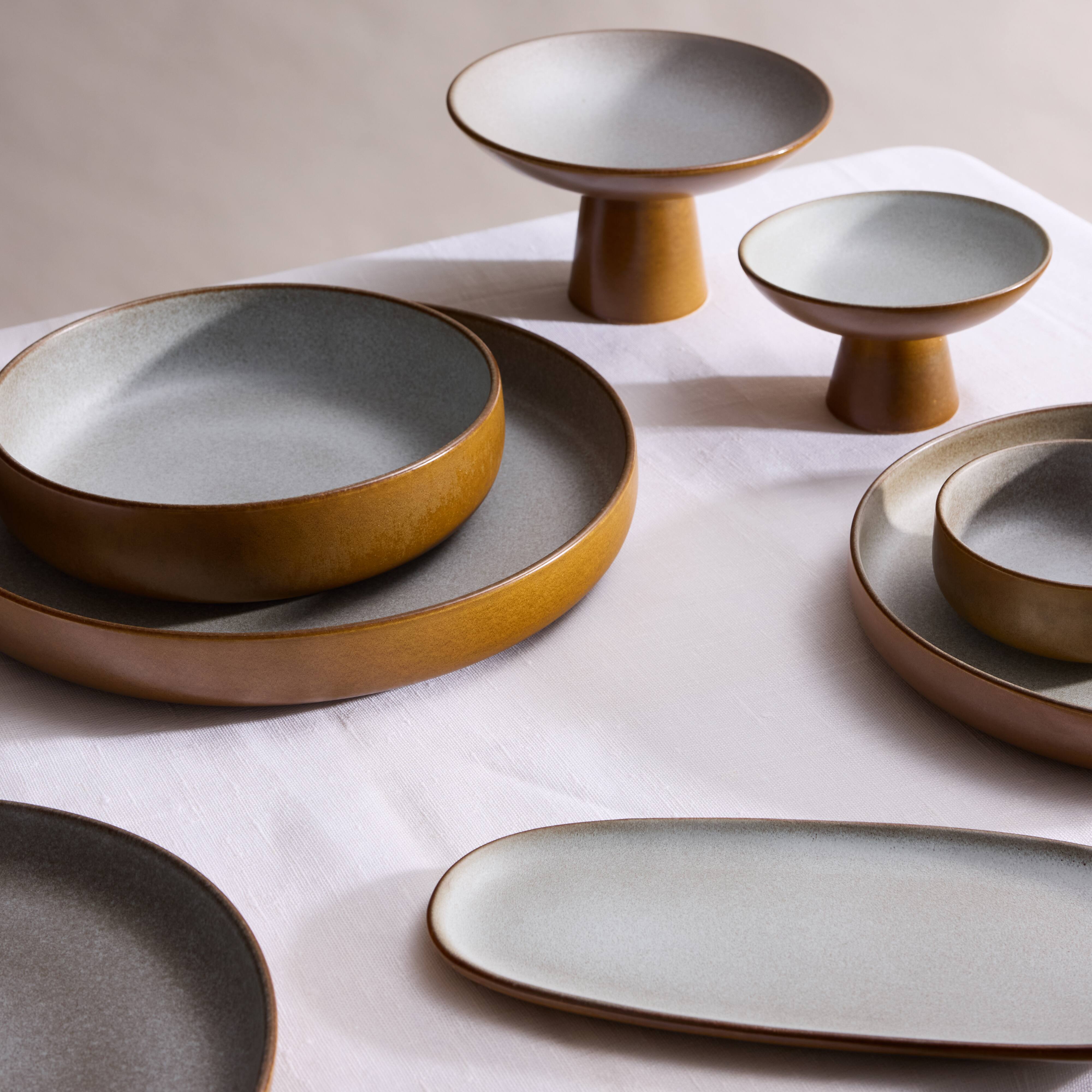 Davis & Waddell Rafe Platter Grey & Brown
