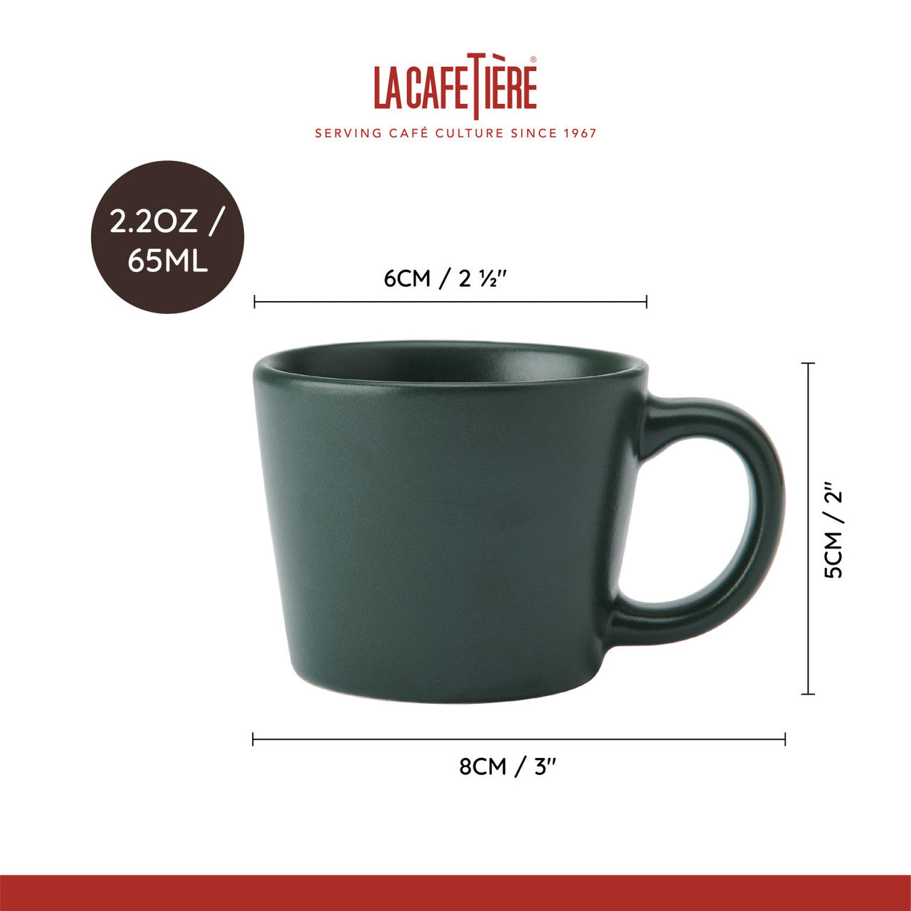 La Cafetière Espresso Cup 65ml (Green)