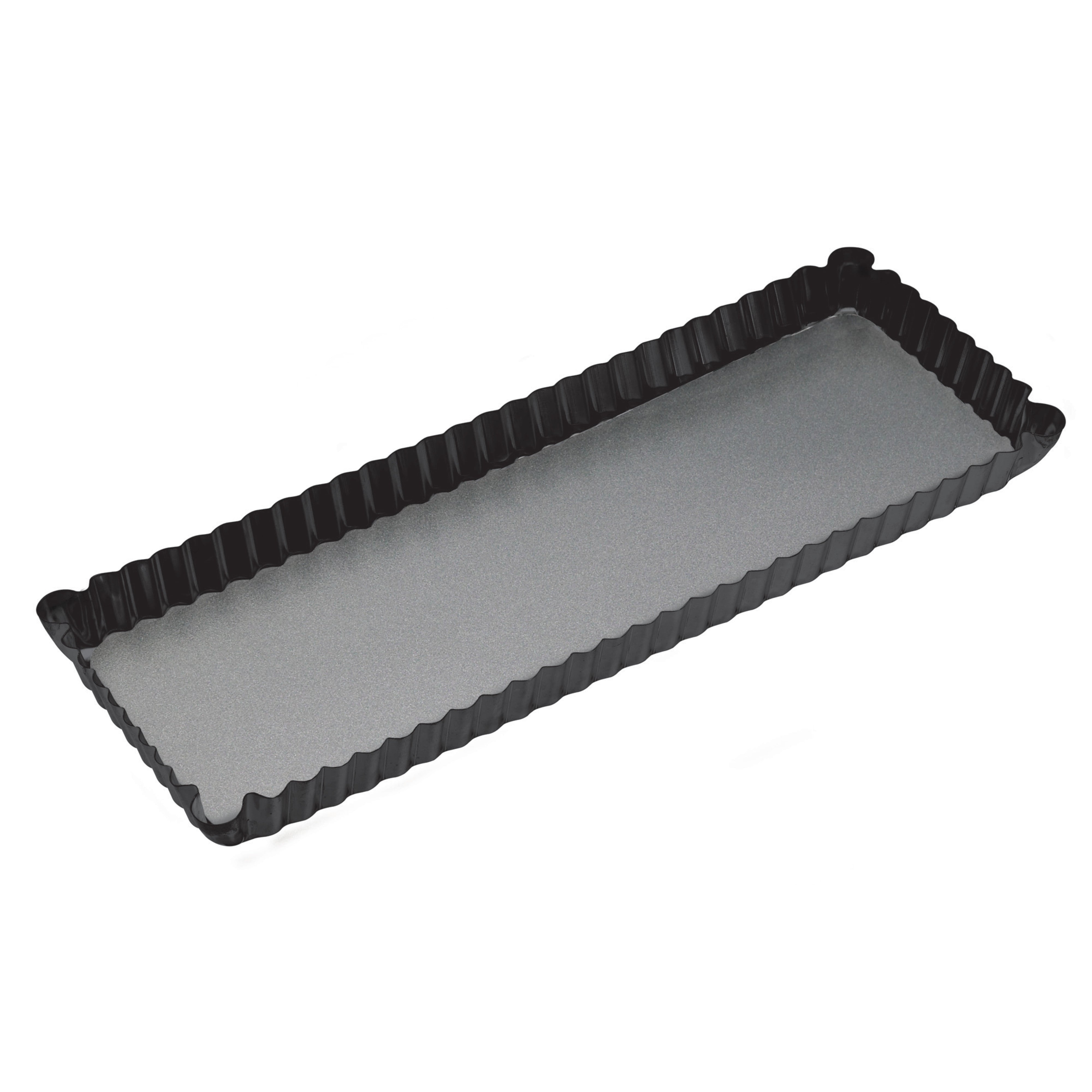MasterPro Non-Stick Loose Base Fluted Rectangular Flan & Quiche Tin