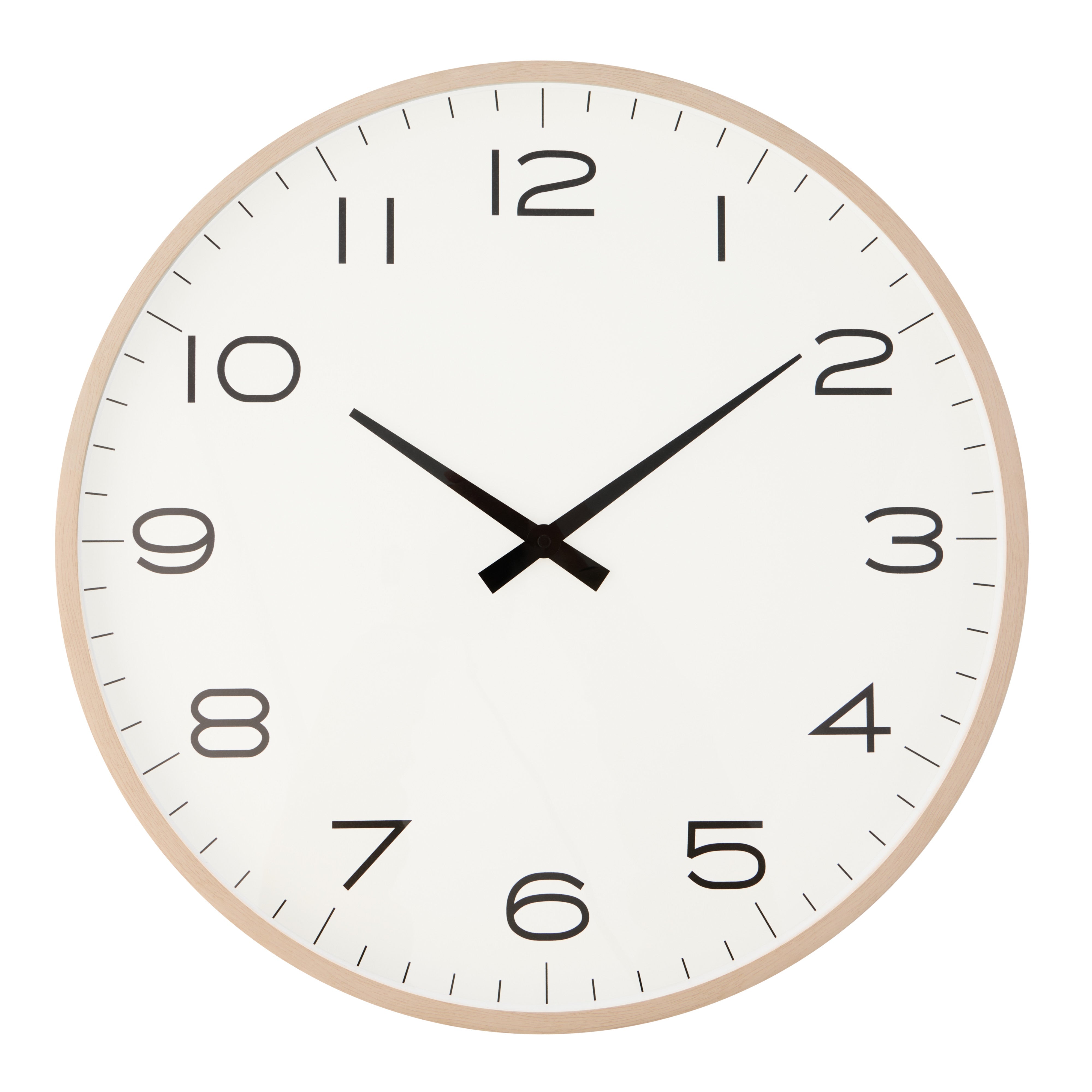 Amalfi Cody Wall Clock White & White Wash