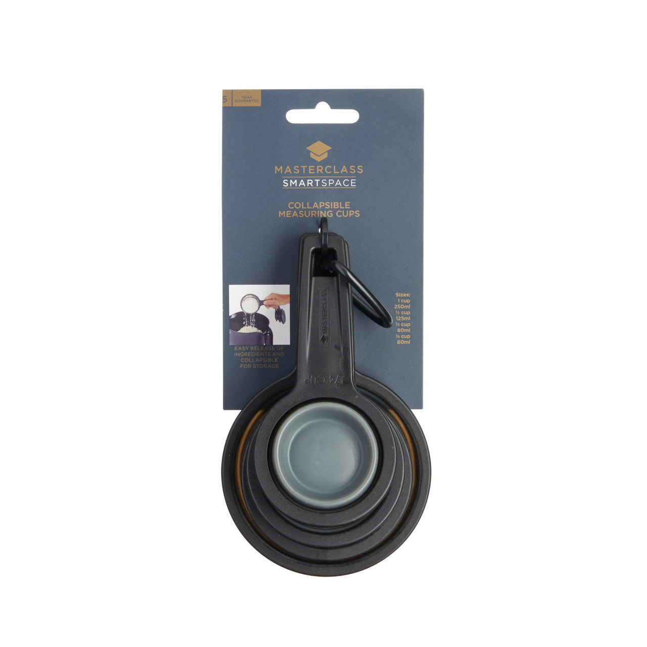 MasterCraft Smart Space Collapsible Measuring Cup Set of 4