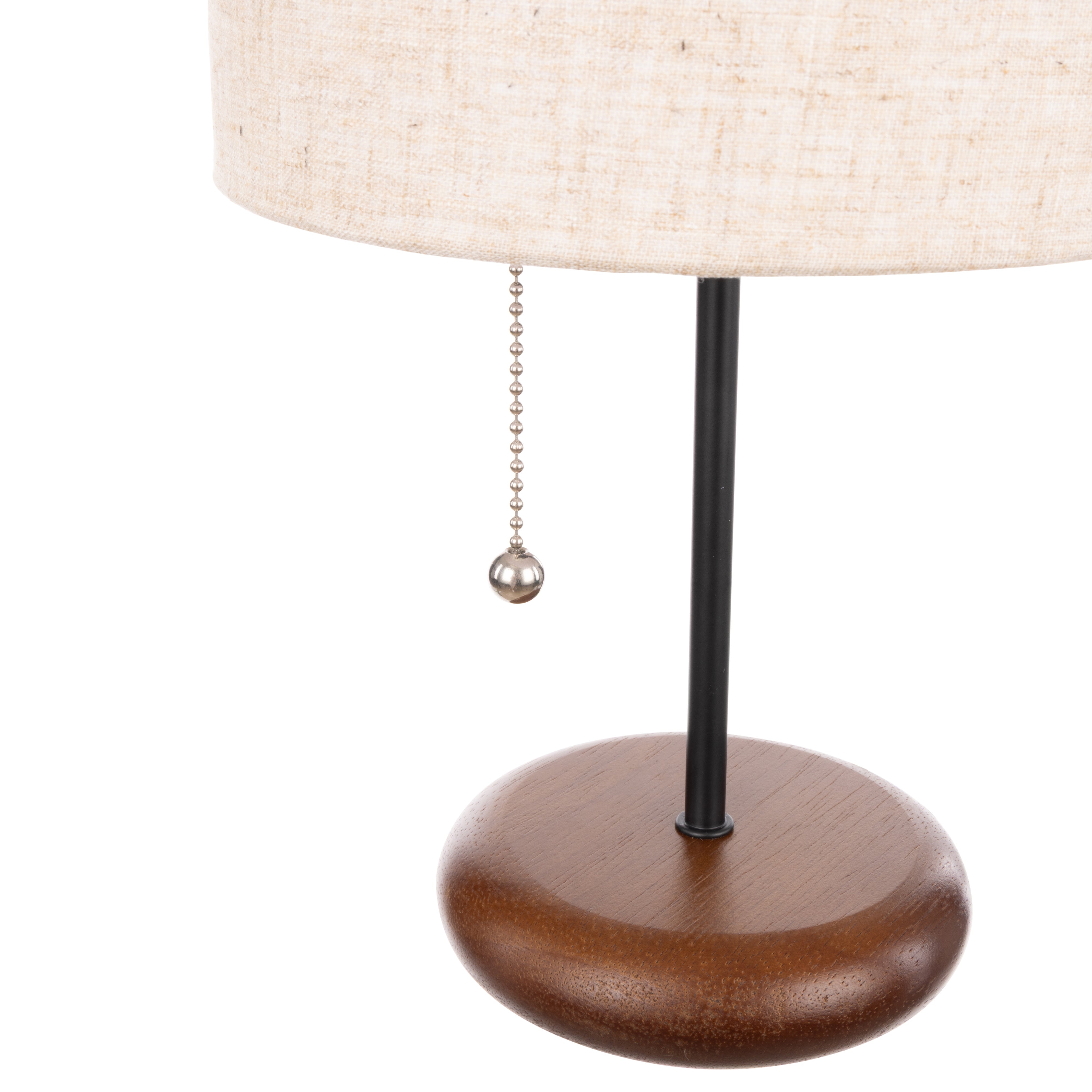 Academy Gian Table Lamp Taupe & Walnut