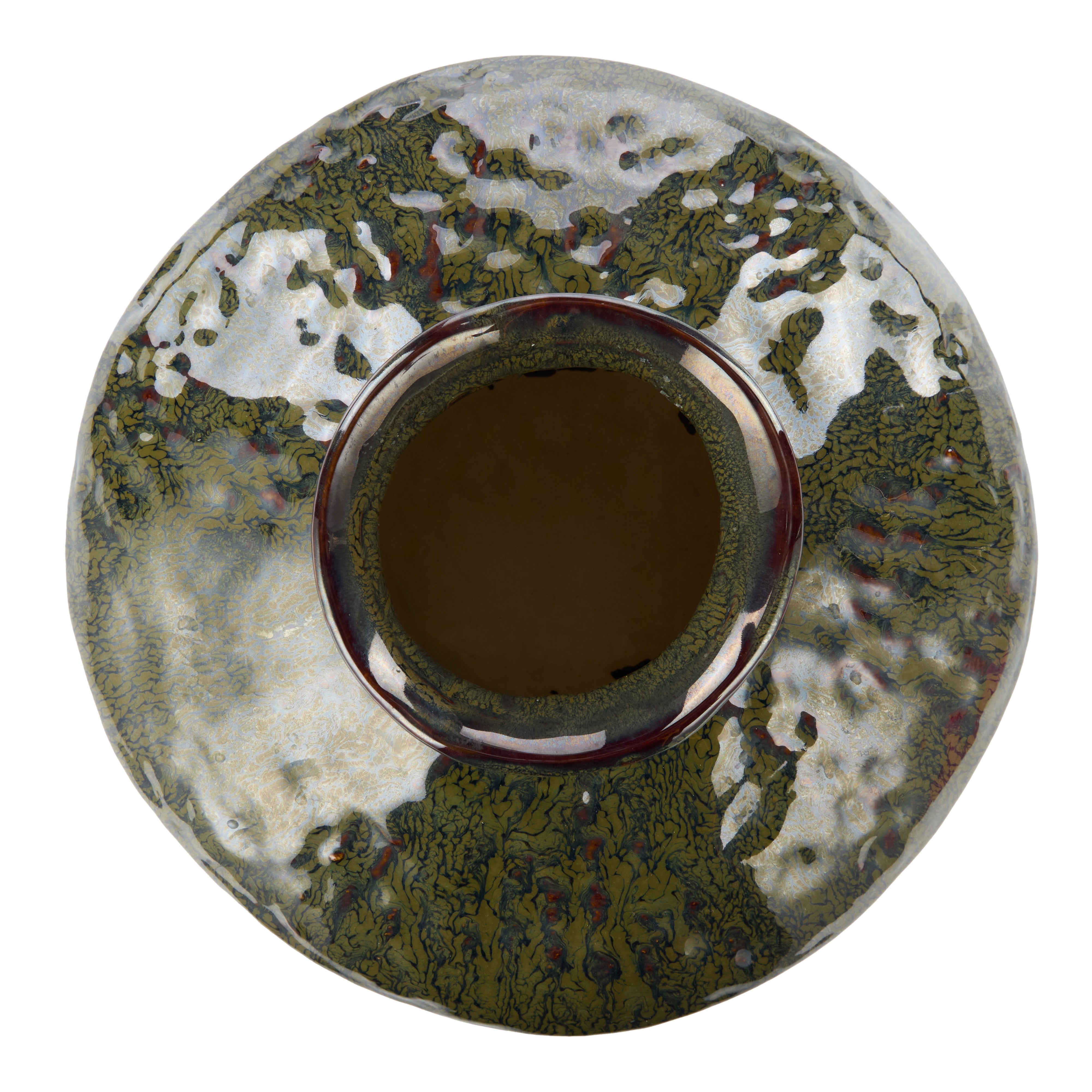 Amalfi Silva Ceramic Vase Medium Green