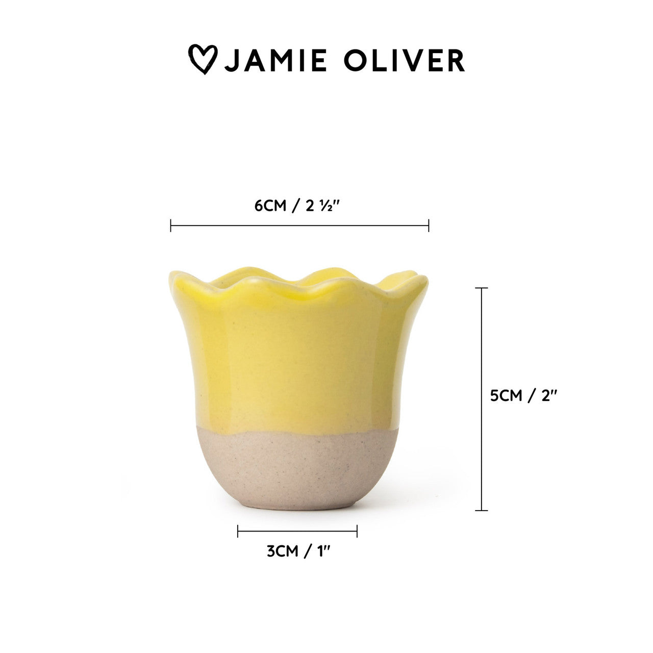 Jamie Oliver Big Love 6cm Excellent Egg Cups Set of 4 Mixed Colours