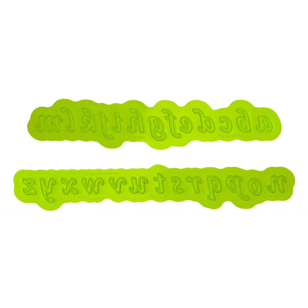 Marvelous Molds Lowercase Calligraphy Flexabet Onlay