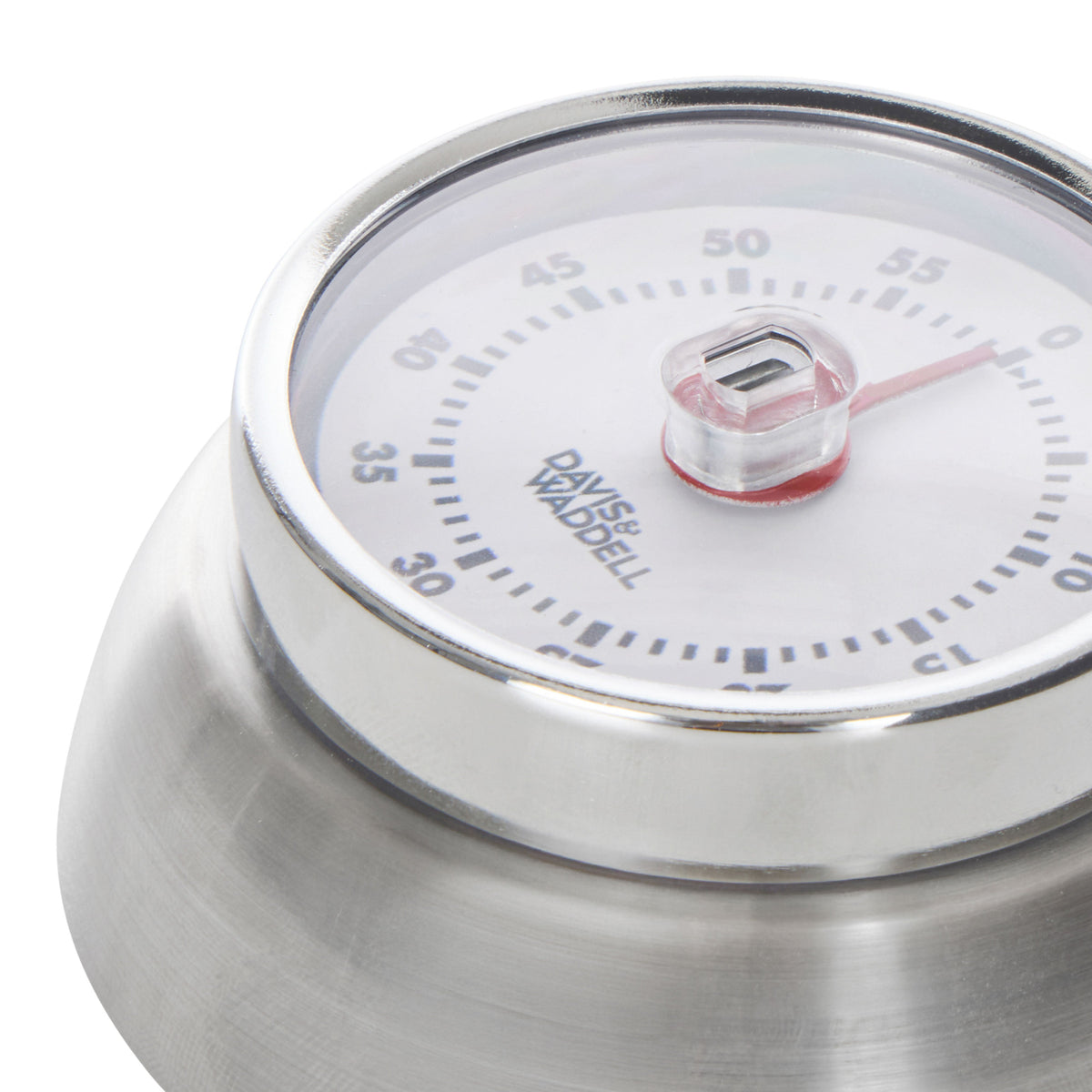 Davis & Waddell Heritage Mechanical Timer with Magnet 60 Minute Silver