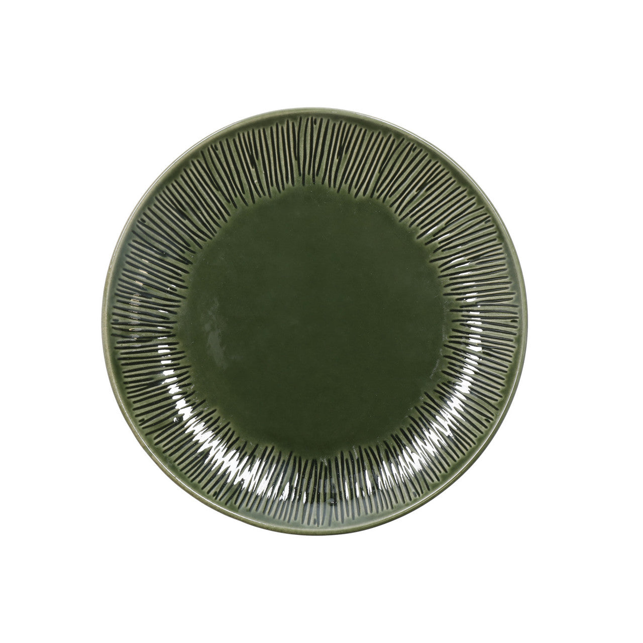 Mikasa Jardin Stoneware Side Plate Set 4 Piece 22cm (Green)