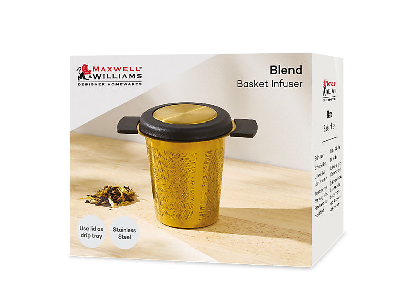 Maxwell & Williams Blend Stainless Steel Basket Infuser Gold