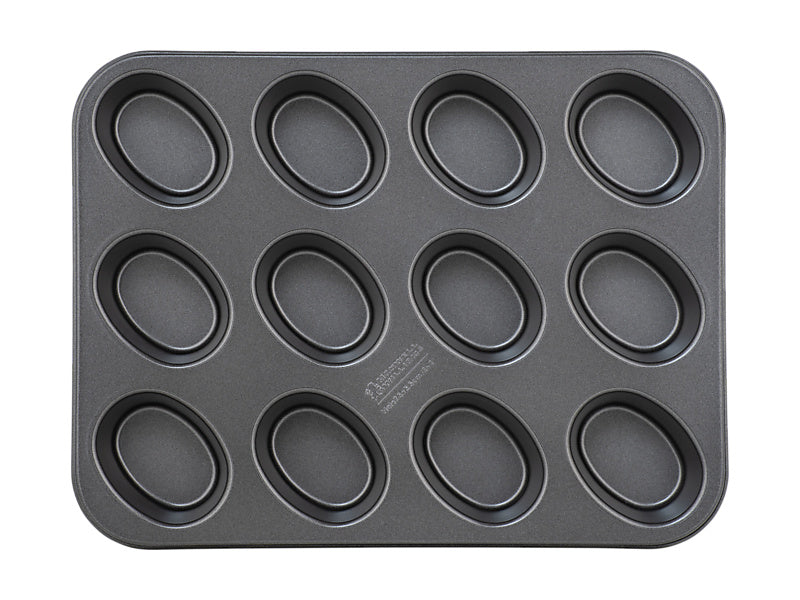 Maxwell & Williams BakerMaker Non-Stick 12 Cup Friand Pan Black