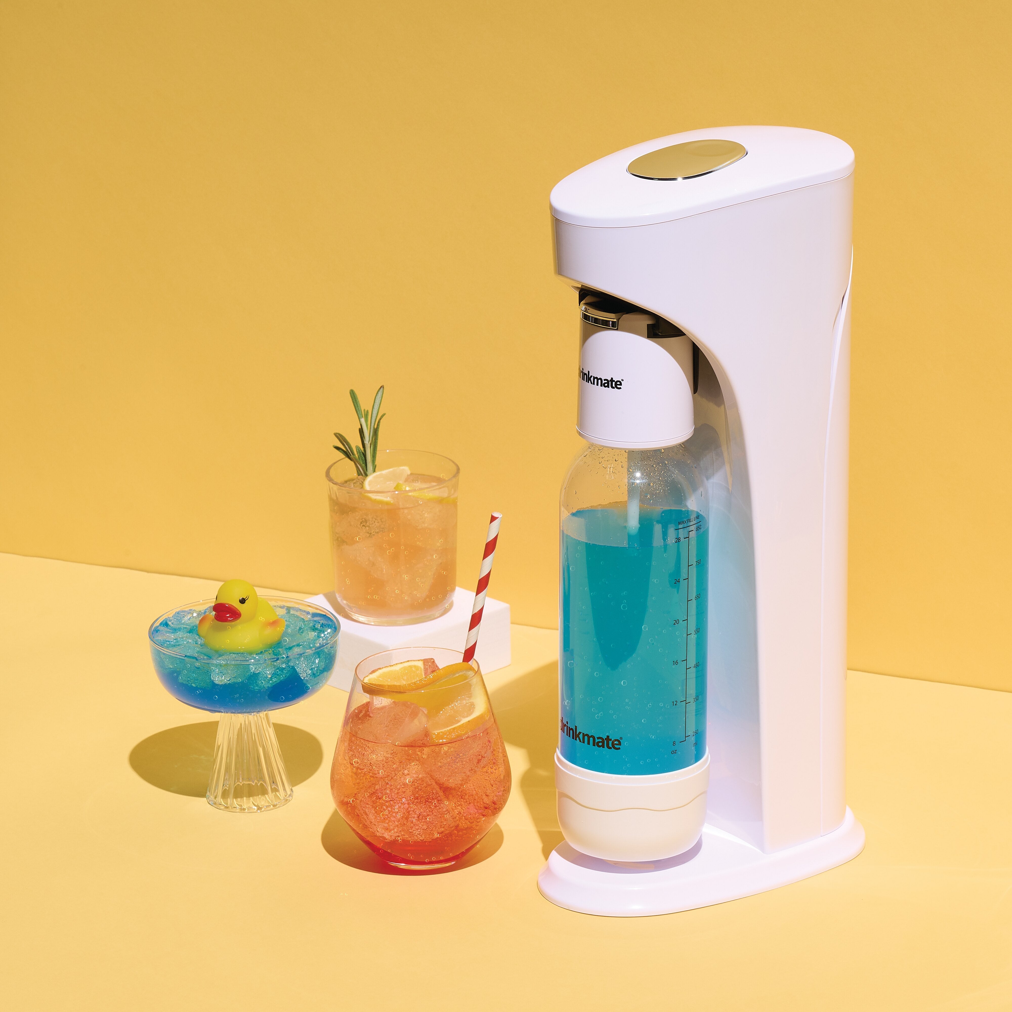 Drinkmate OmniFizz Sparkling Water & Drink Maker White