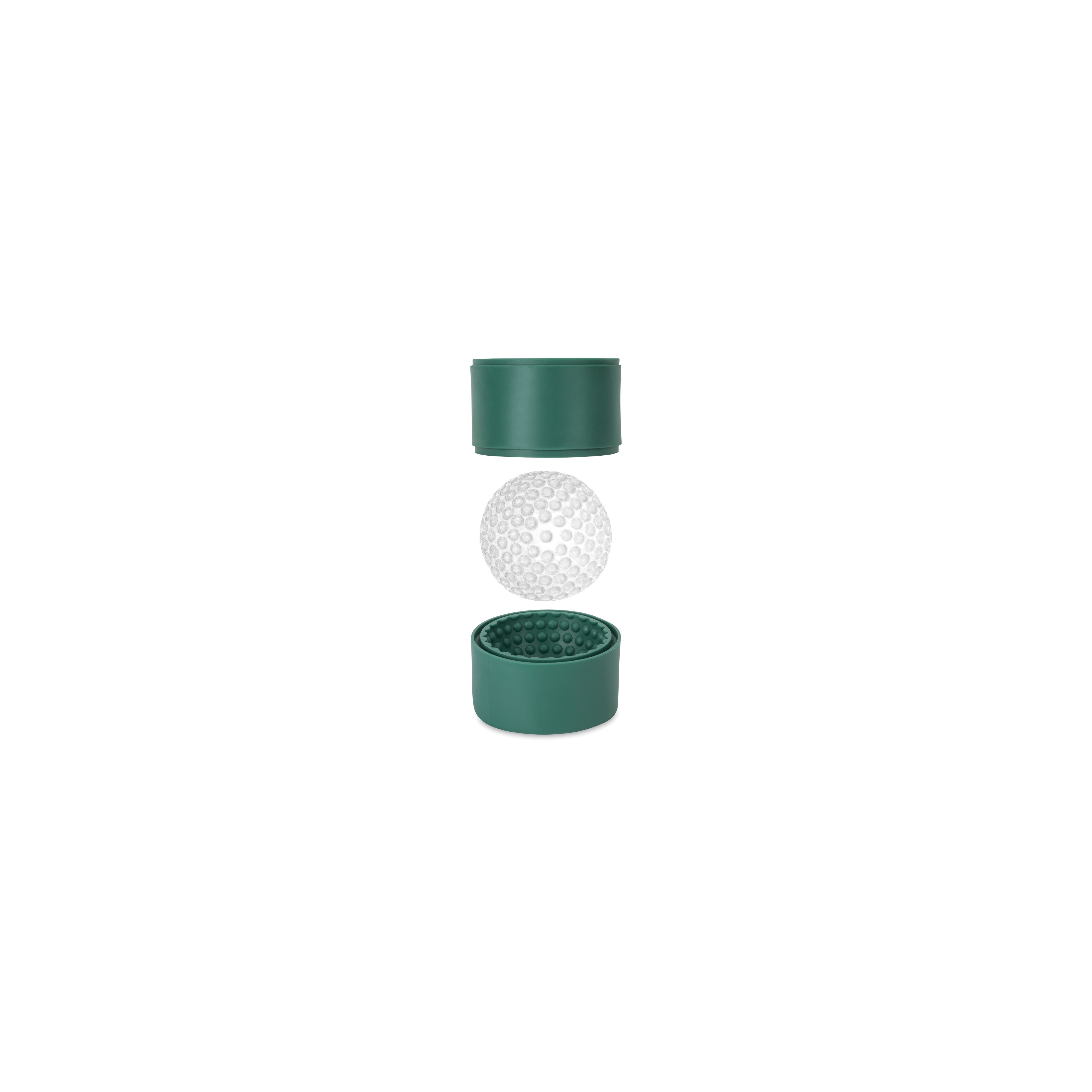 Kikkerland Golf Ball Ice Ball Moulds 2 Piece Set Green