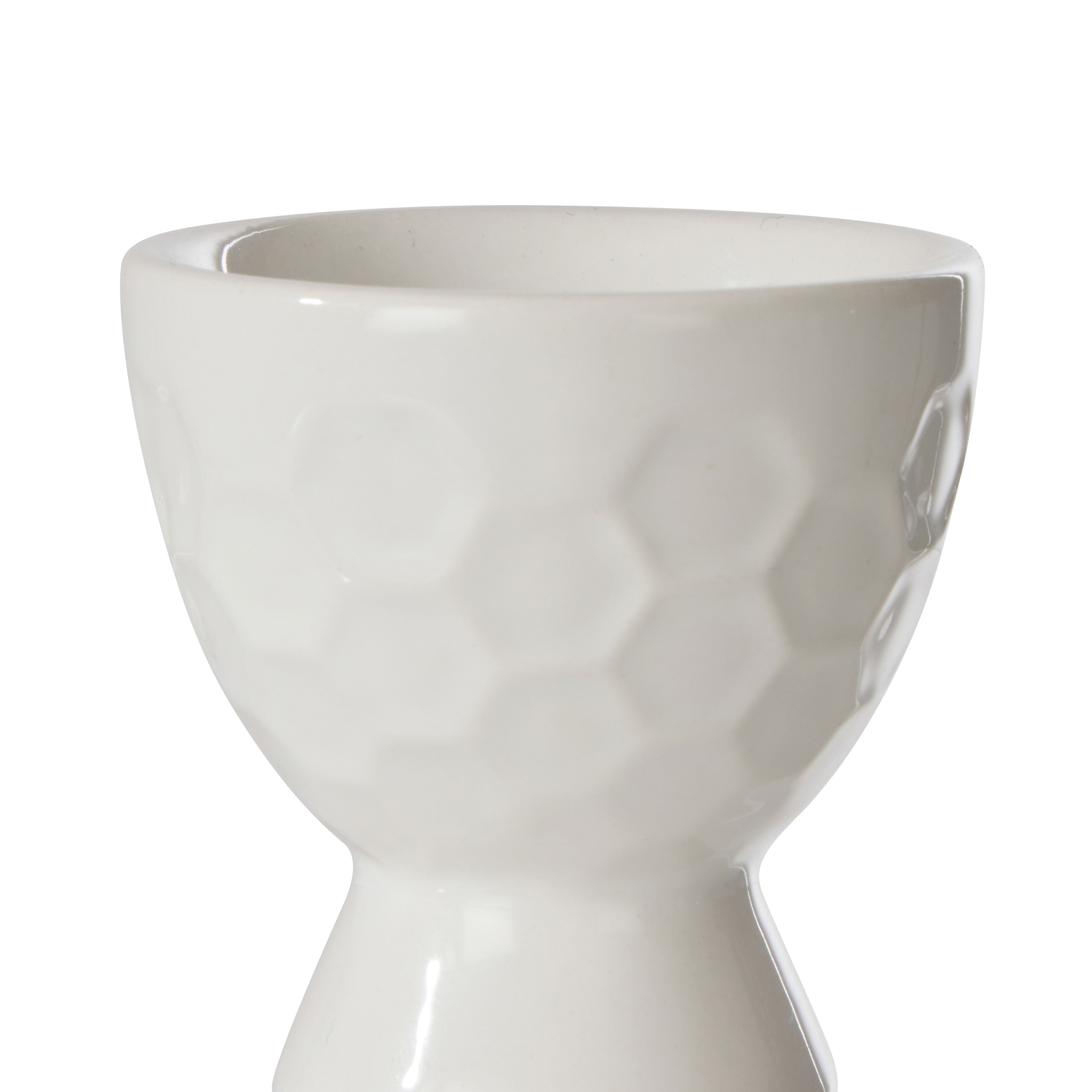 Davis & Waddell Wildflower & Hive Egg Cups 2 Piece Set White