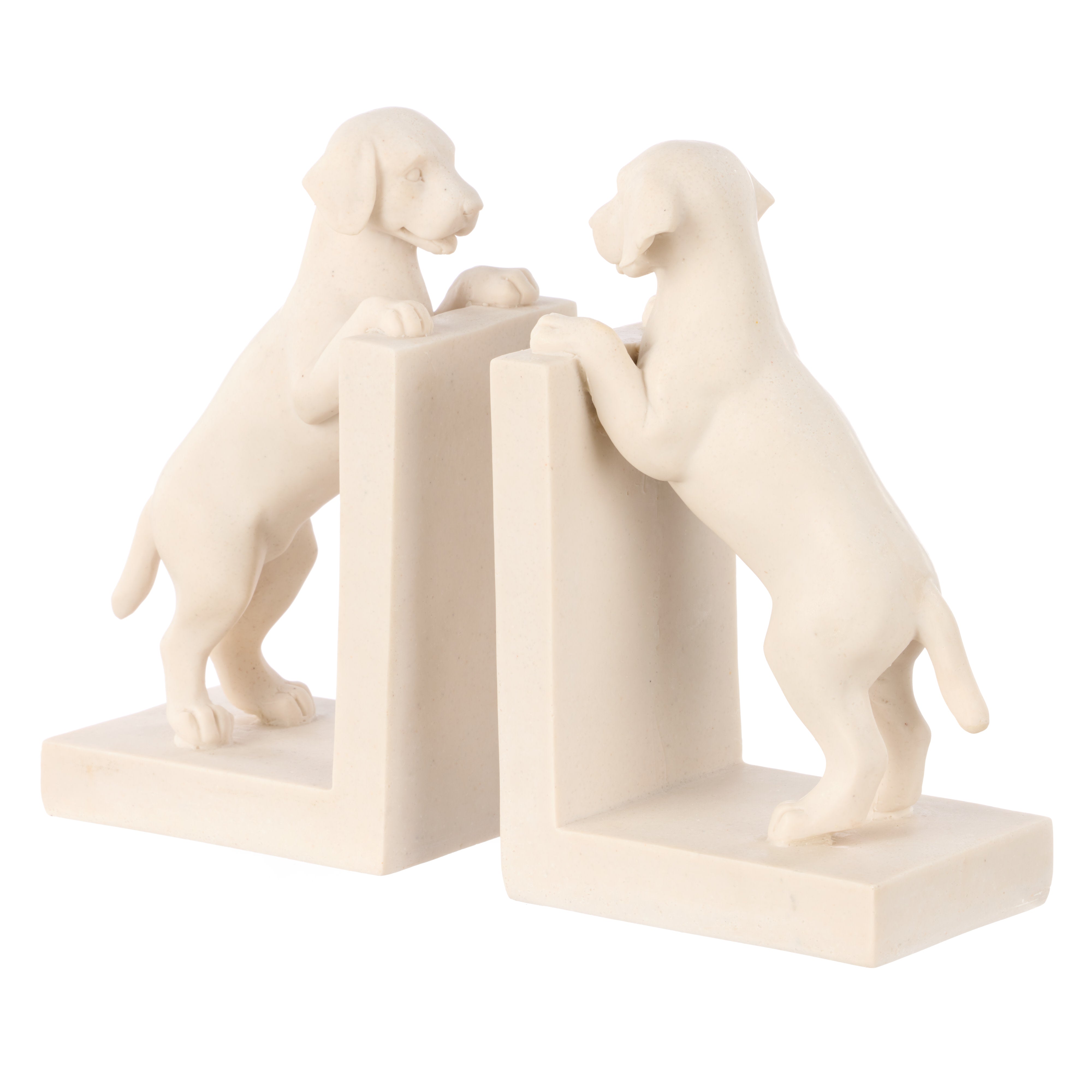 Society Home Kyon Dog Bookends 2pcs Set Stone