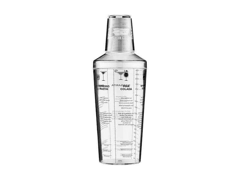 Maxwell & Williams Cocktail & Co Cocktail Recipe Shaker Clear 700ml