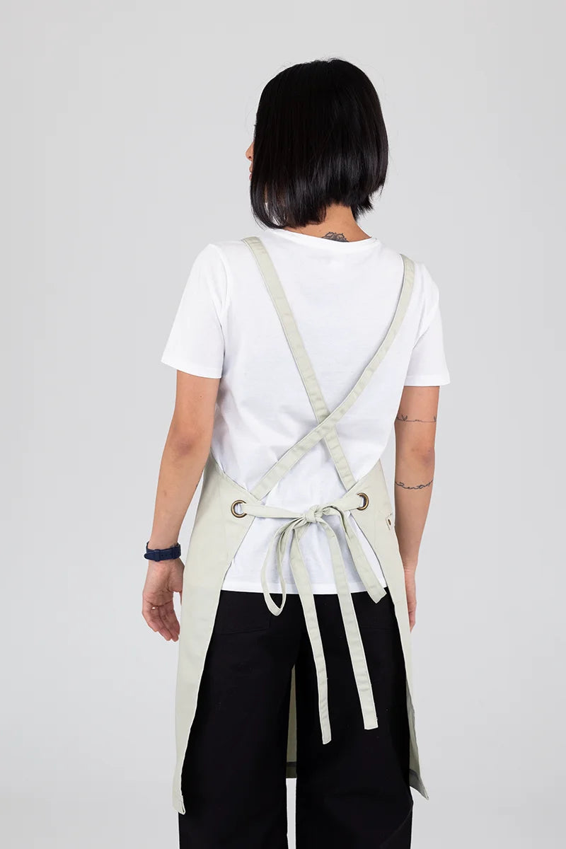 Aussie Chef Luca Bib Apron - Stone