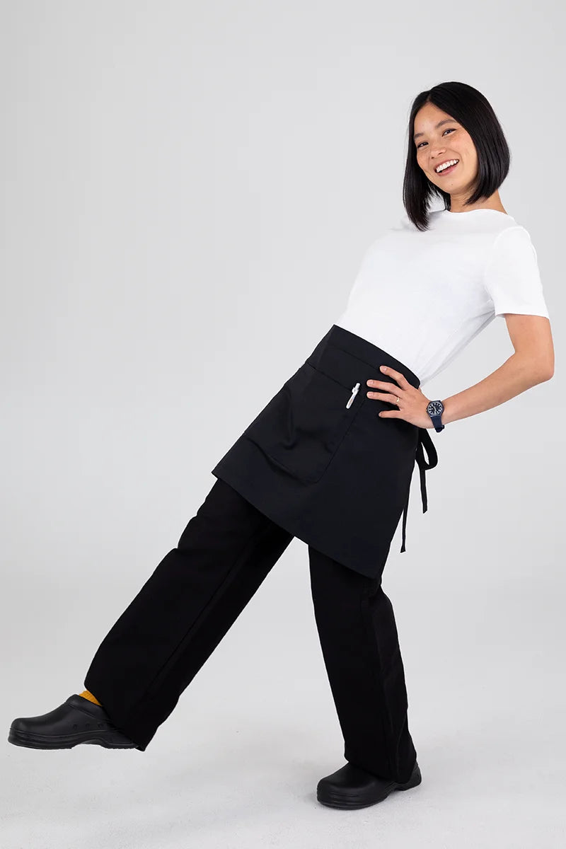 Aussie Chef Luca Waist Apron - Black