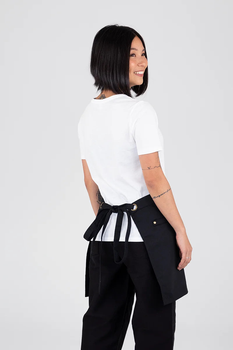 Aussie Chef Luca Waist Apron - Black