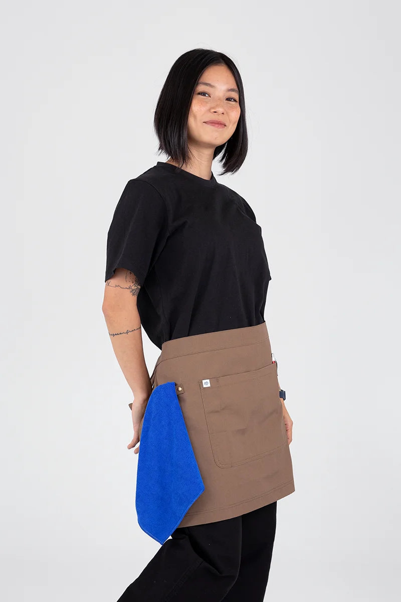 Aussie Chef Luca Waist Apron - Coffee
