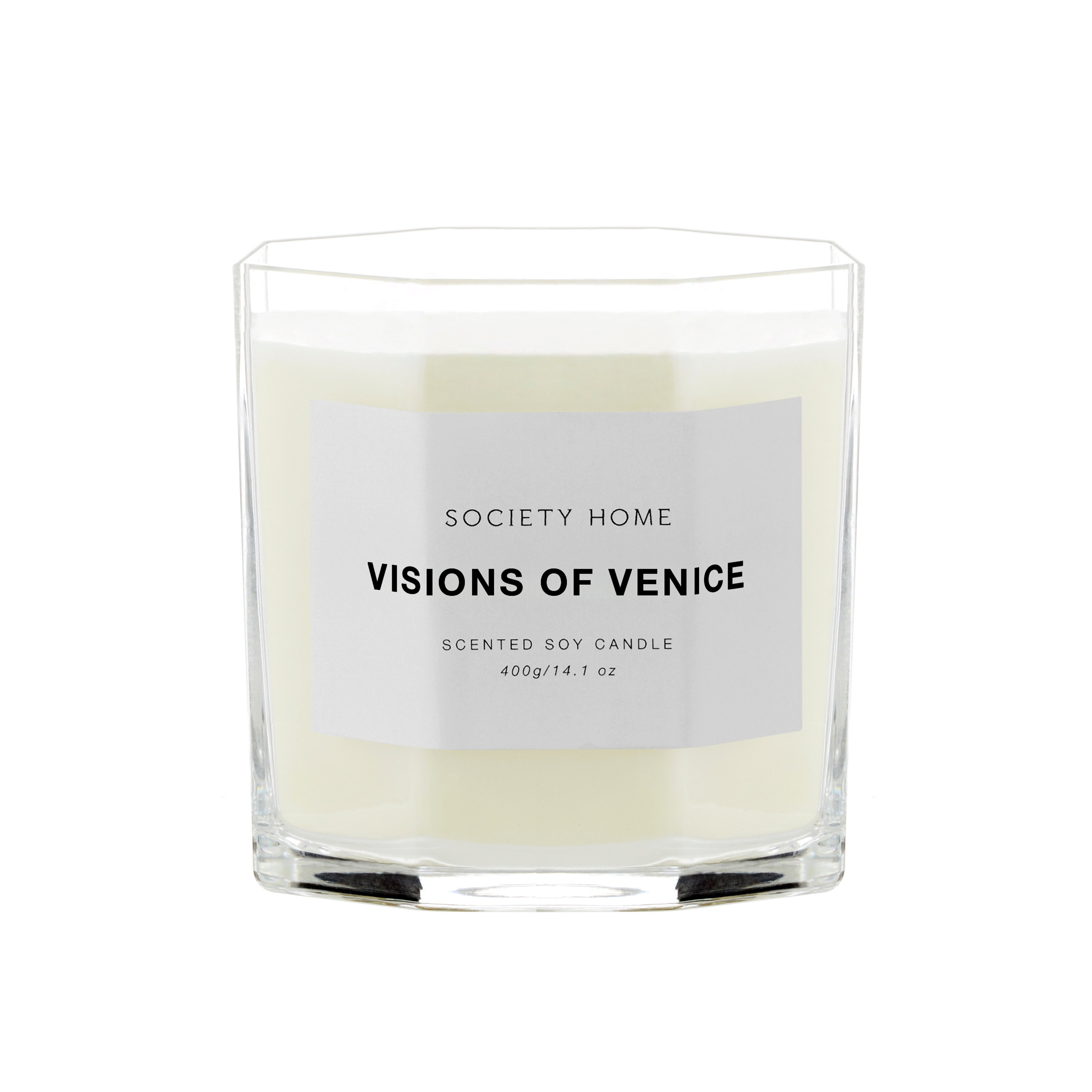 Society Home Visions of Venice Scented Soy Candle 400g