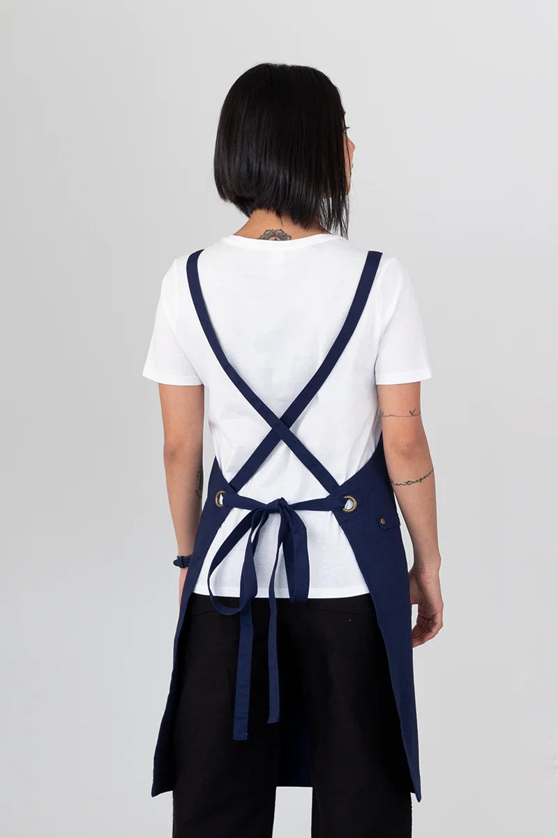 Aussie Chef Luna Bib Apron - Navy