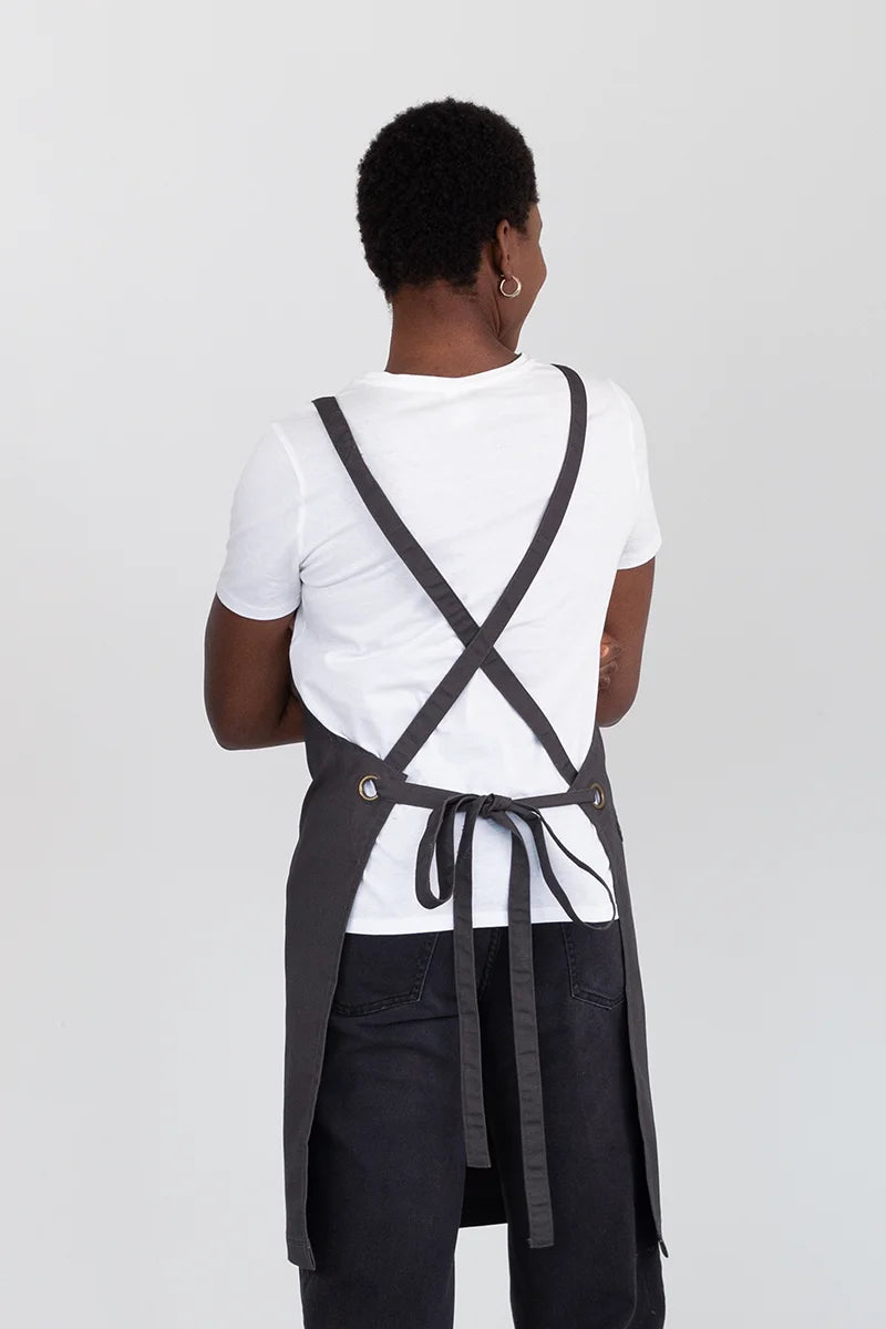 Aussie Chef Luna Bib Apron - Slate