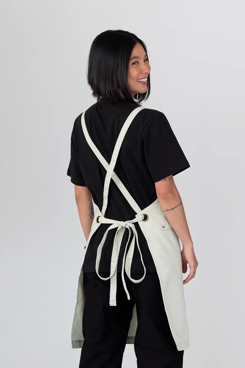 Aussie Chef Luna Bib Apron - Stone