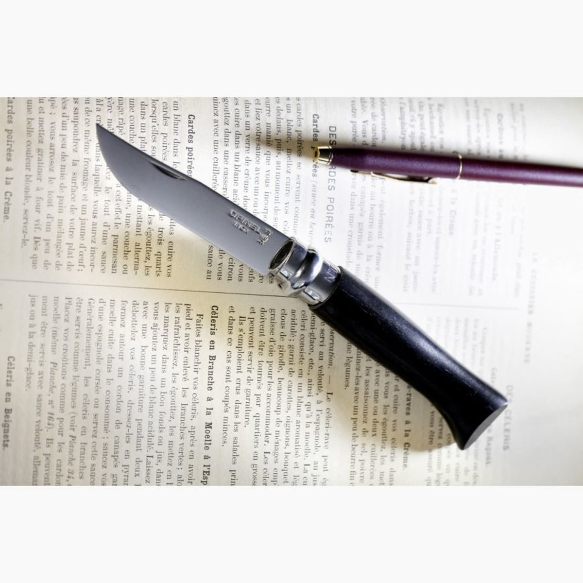 Opinel No.08 Black Ebony Folding Knife