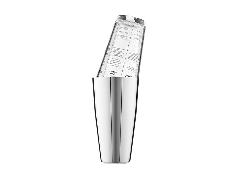 Maxwell & Williams Cocktail & Co Boston Cocktail Recipe Shaker Clear 400ml