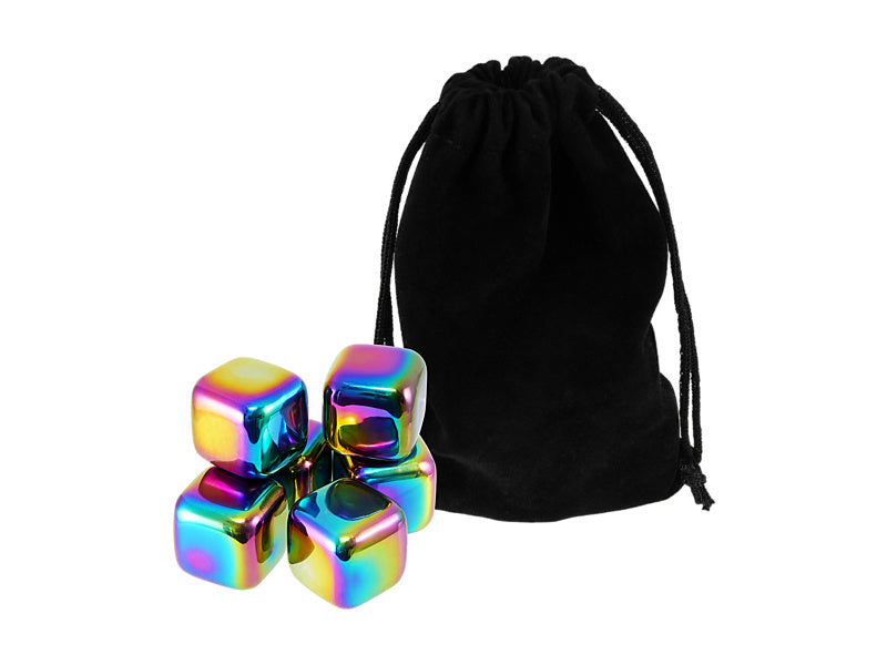 Maxwell & Williams Cocktail & Co Prism Reusable Ice Cubes Rainbow 6 Piece
