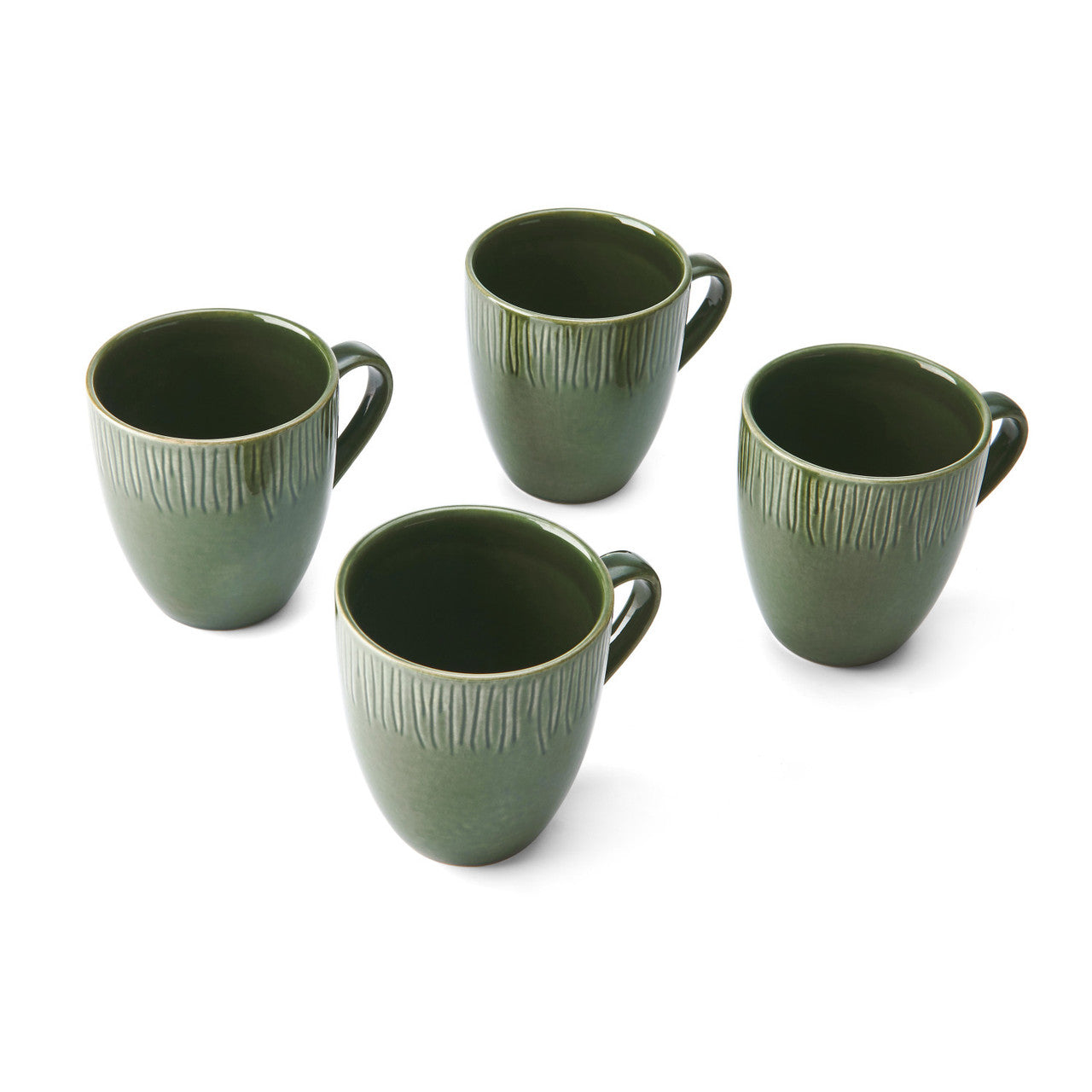Mikasa Jardin Stoneware Mug Set 4 Piece 420ml (Green)