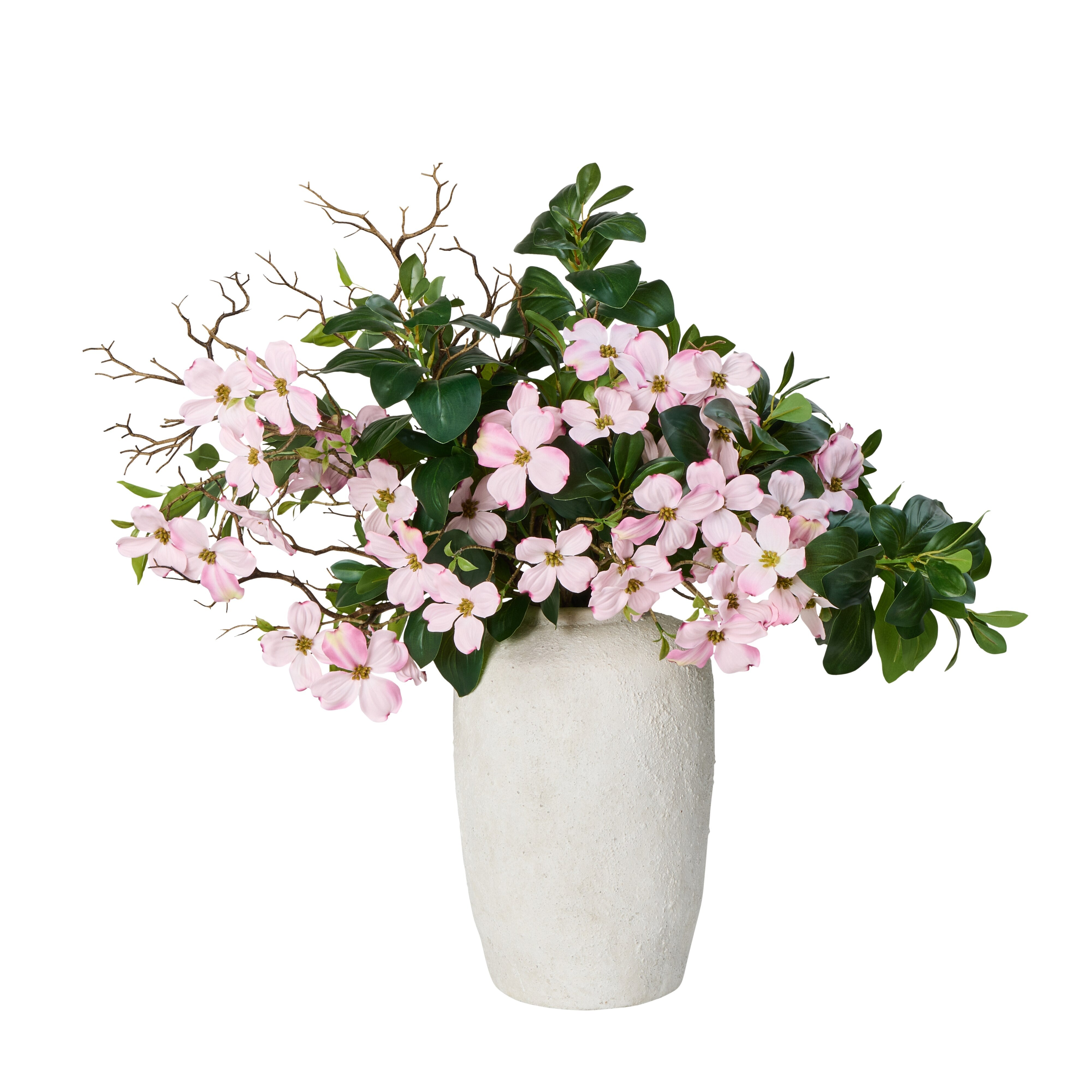 Rogue Dogwood Ficus Mix Lanah Vase Pink & Green