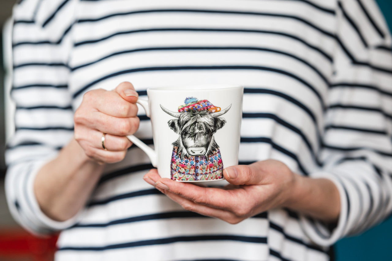 Mikasa x Tipperleyhill Fine China Mug 380ml (Cow)