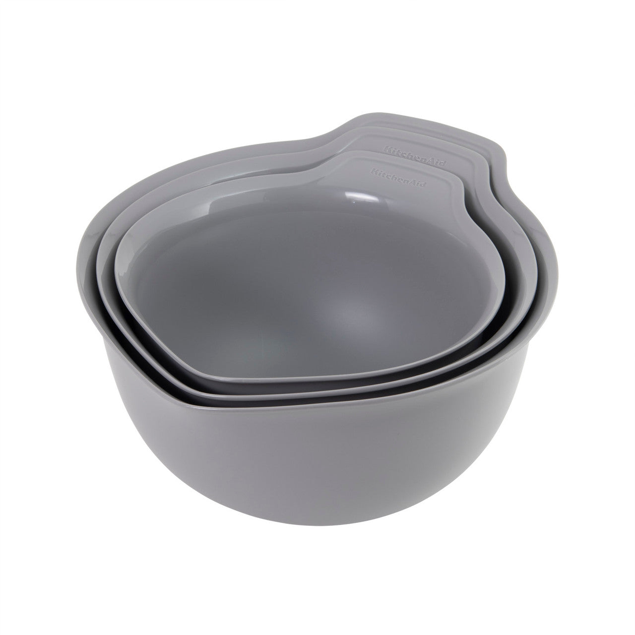 KitchenAid 3 Piece Nesting Mixing Bowl Set (Charcoal Grey)