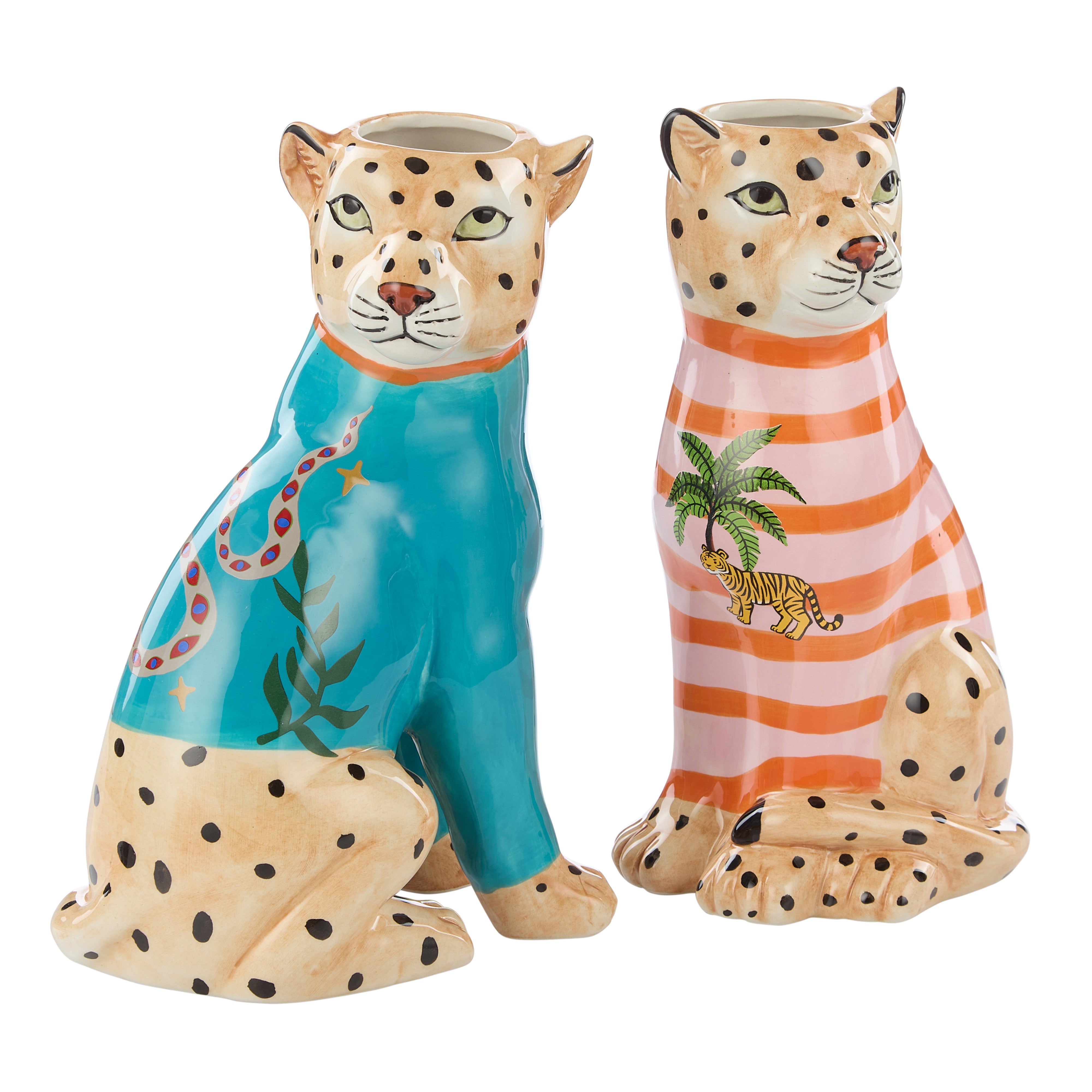 Emporium Pierson Leopard Planter Red