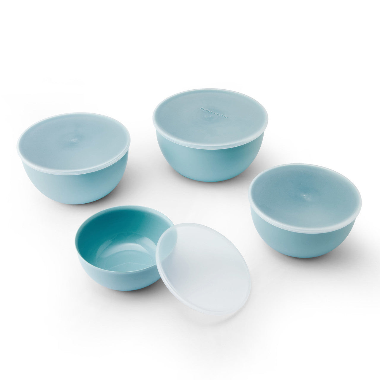 KitchenAid 4 Piece Meal Prep Bowl Set with Lids (Mineral Water)