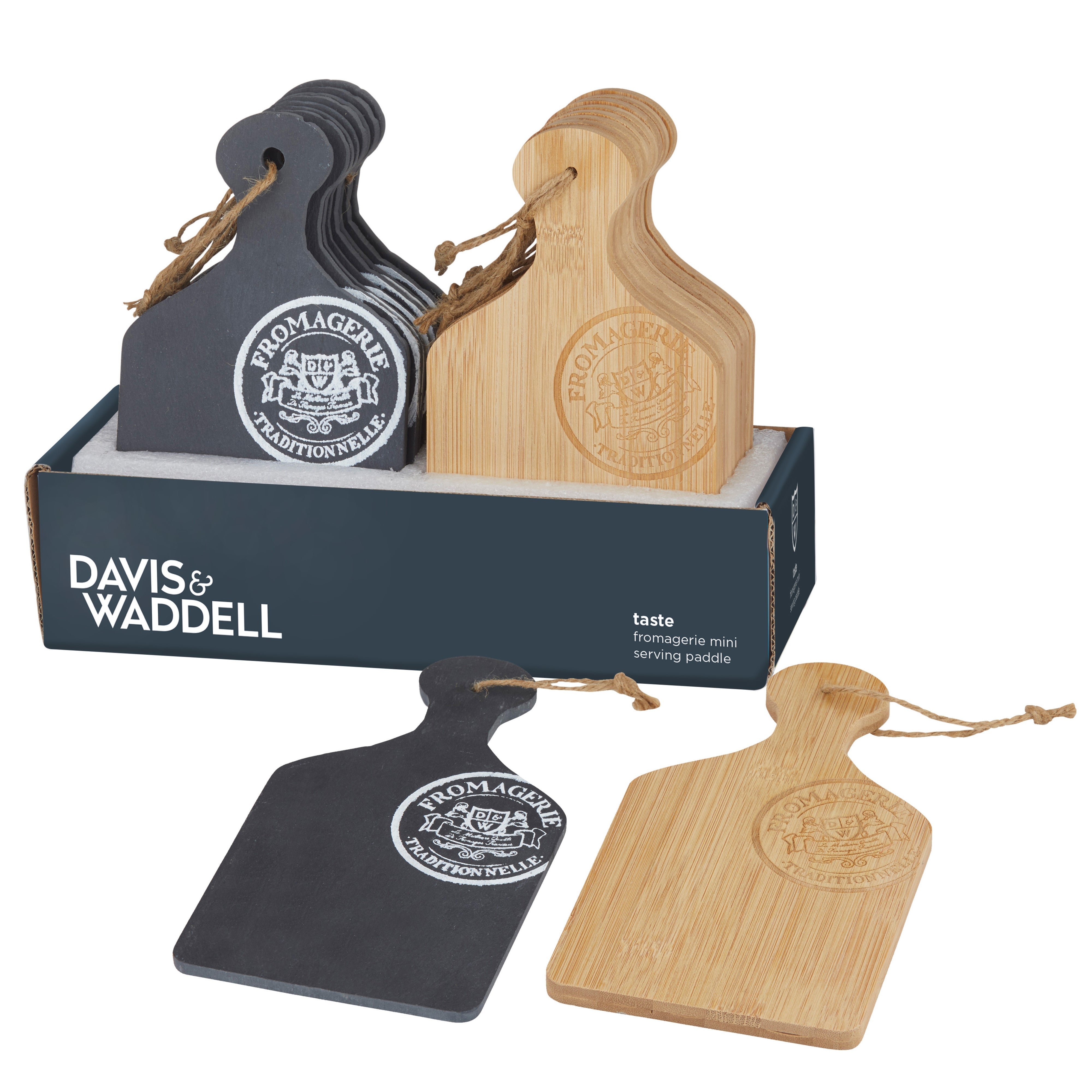 Davis & Waddell Fromagerie Mini Serving Paddle CDU 24pc Assorted
